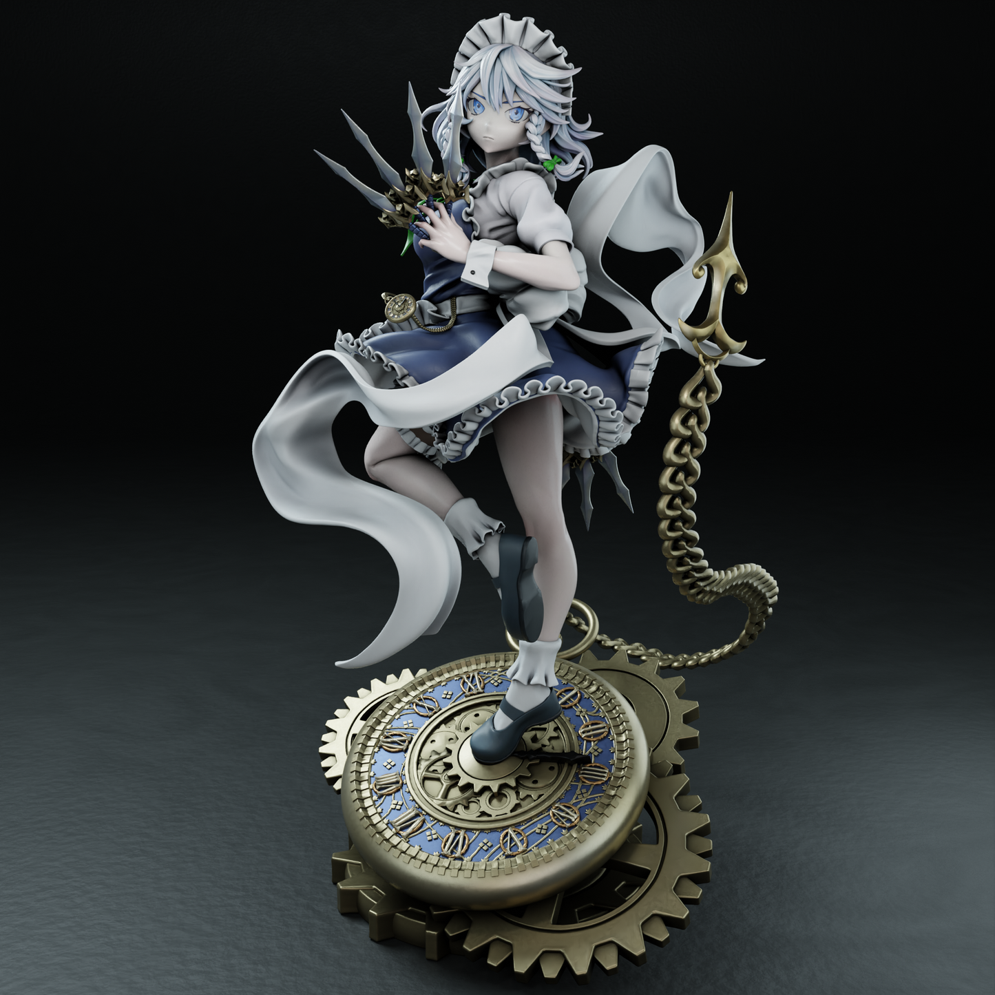 3196 Sakuya Izayoi NSFW - Touhou - STL 3D Print Files