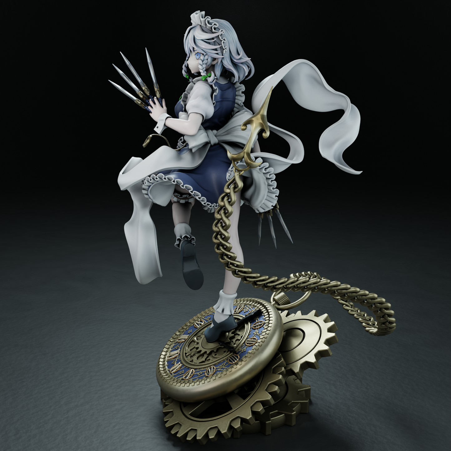 3196 Sakuya Izayoi NSFW - Touhou - STL 3D Print Files