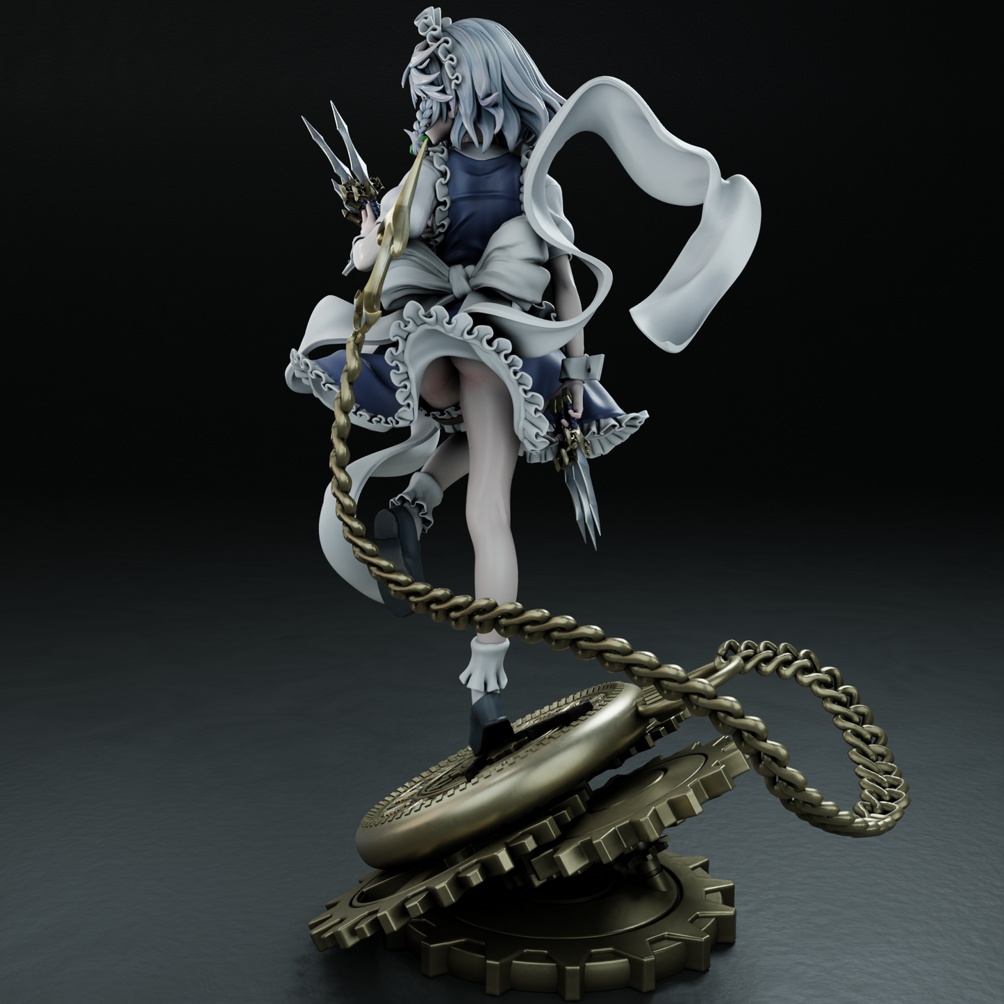 3196 Sakuya Izayoi NSFW - Touhou - STL 3D Print Files