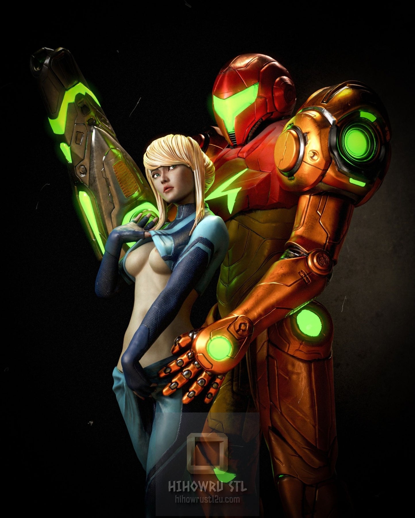 5100 Samus Aran NSFW - Metroid - STL 3D Print Files