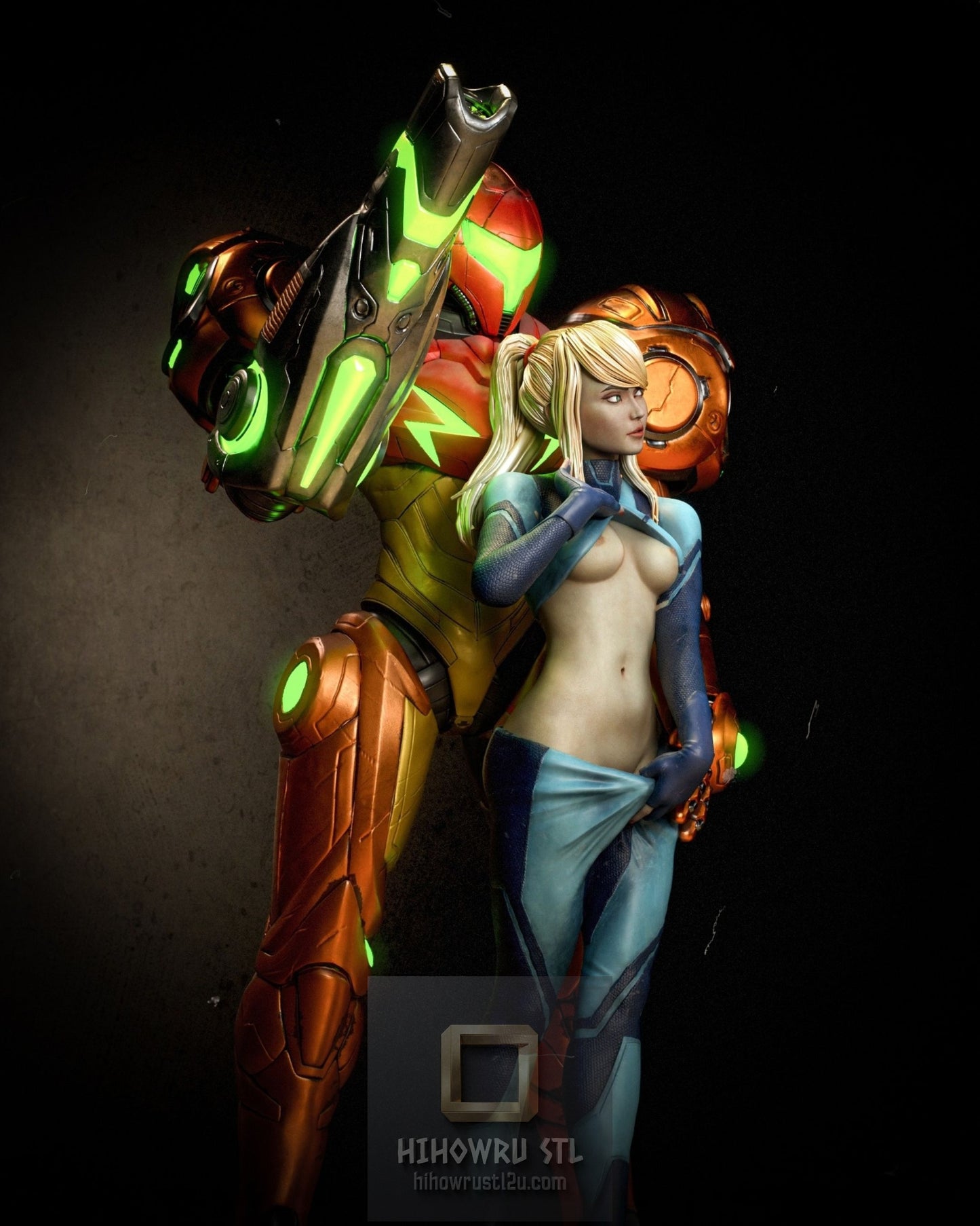 5100 Samus Aran NSFW - Metroid - STL 3D Print Files