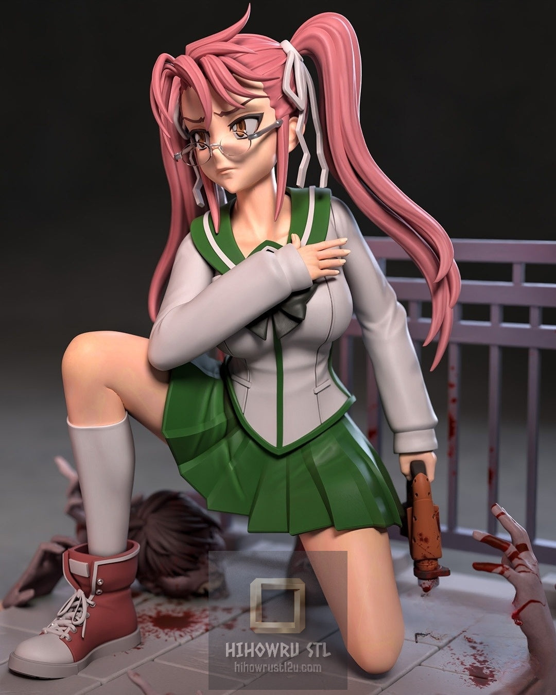 5364 Saya Takagi NSFW - Highschool of the Dead - STL 3D Print Files