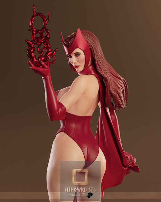 5418 Scarlet Witch NSFW - Wanda Maximoff - STL 3D Print Files
