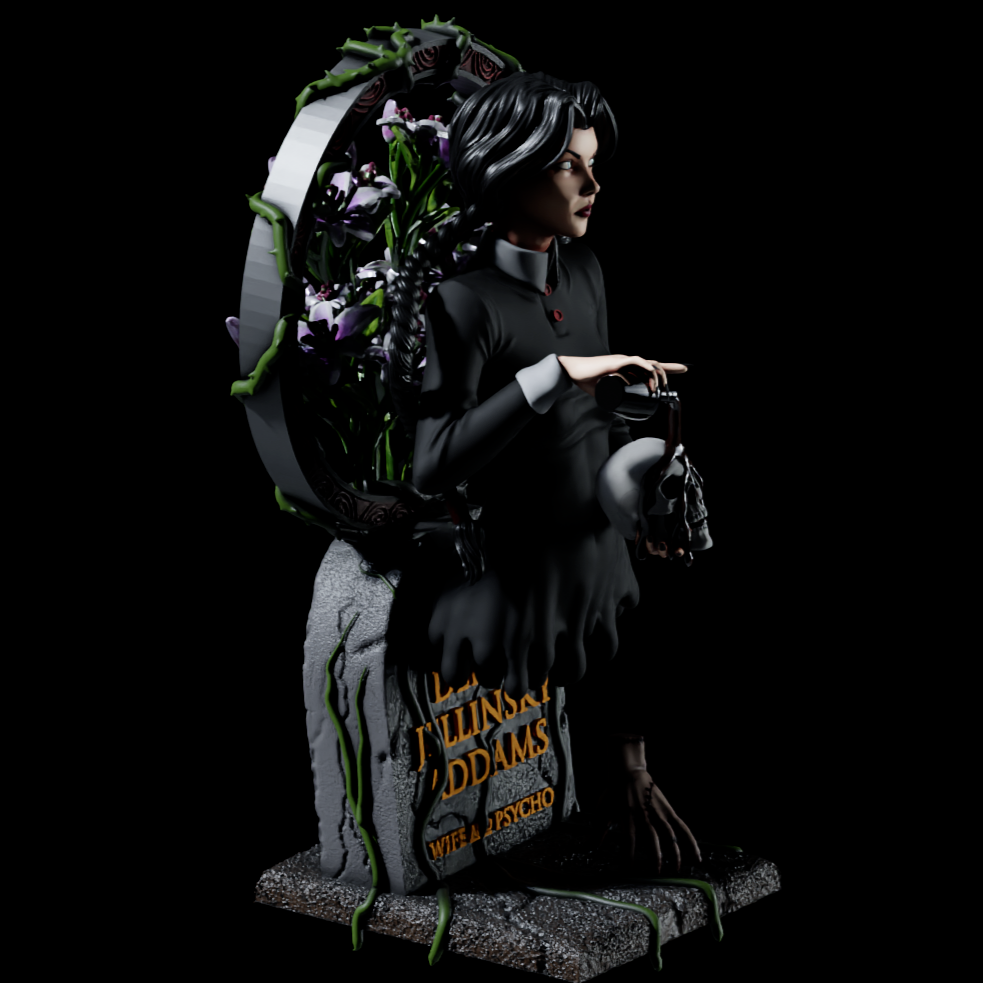 1712 Wednesday Addams NSFW - STL 3D Print Files