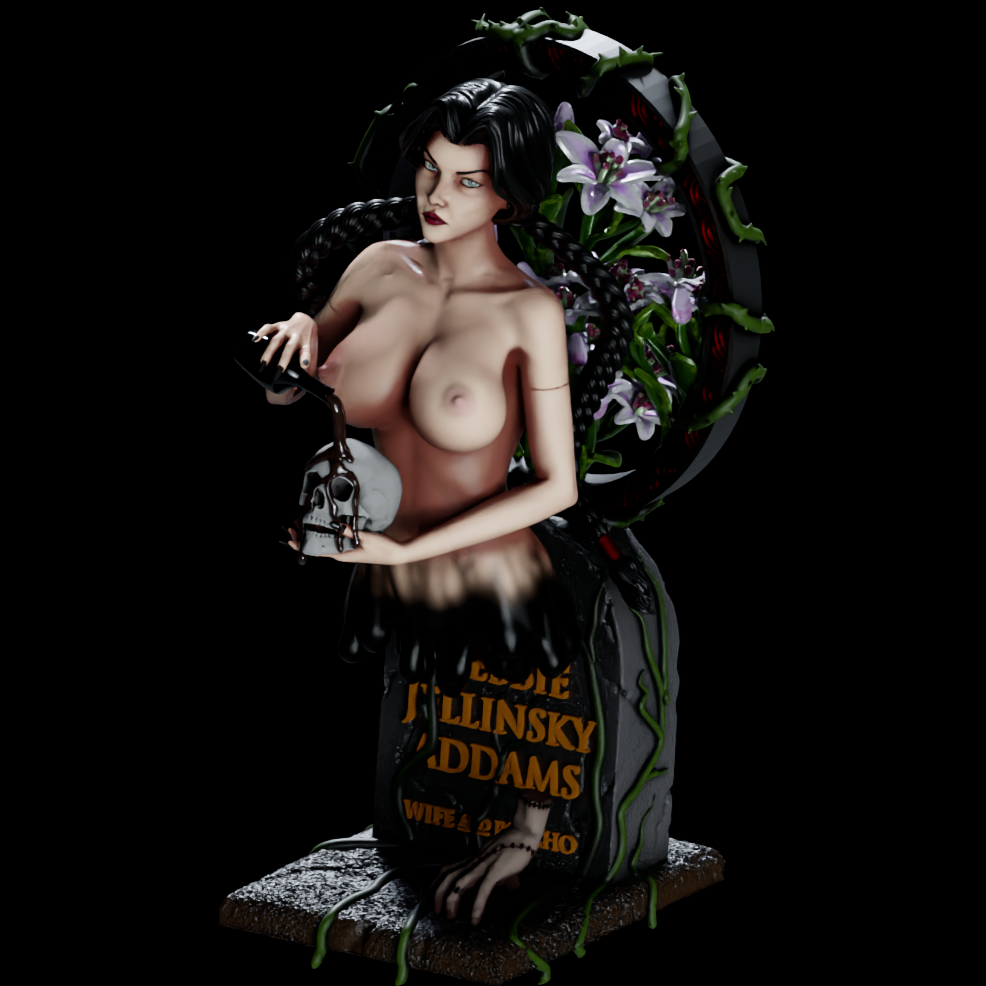 1712 Wednesday Addams NSFW - STL 3D Print Files