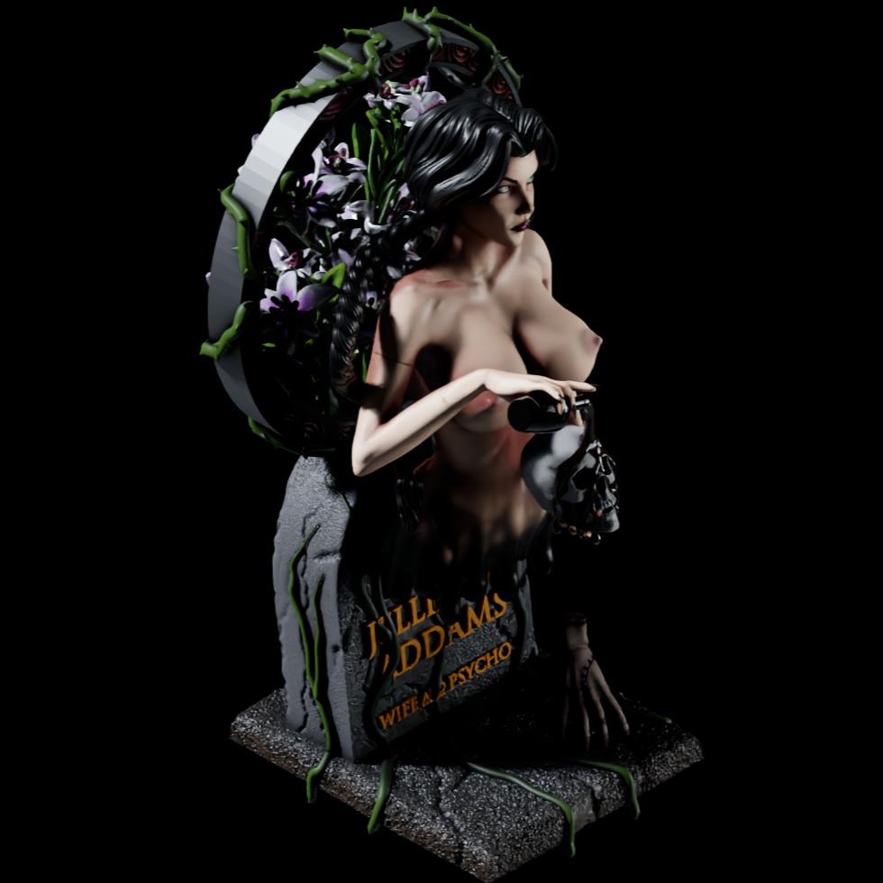 1712 Wednesday Addams NSFW - STL 3D Print Files