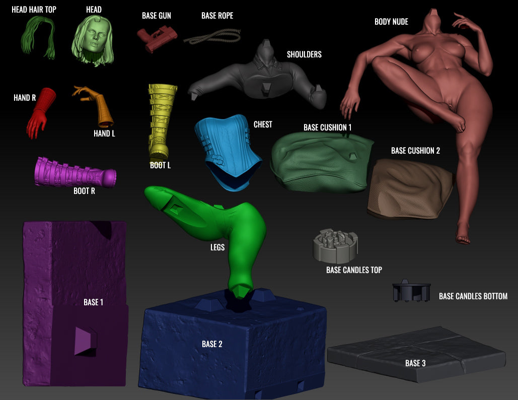 2332 Selene NSFW - Underworld - STL 3D Print Files