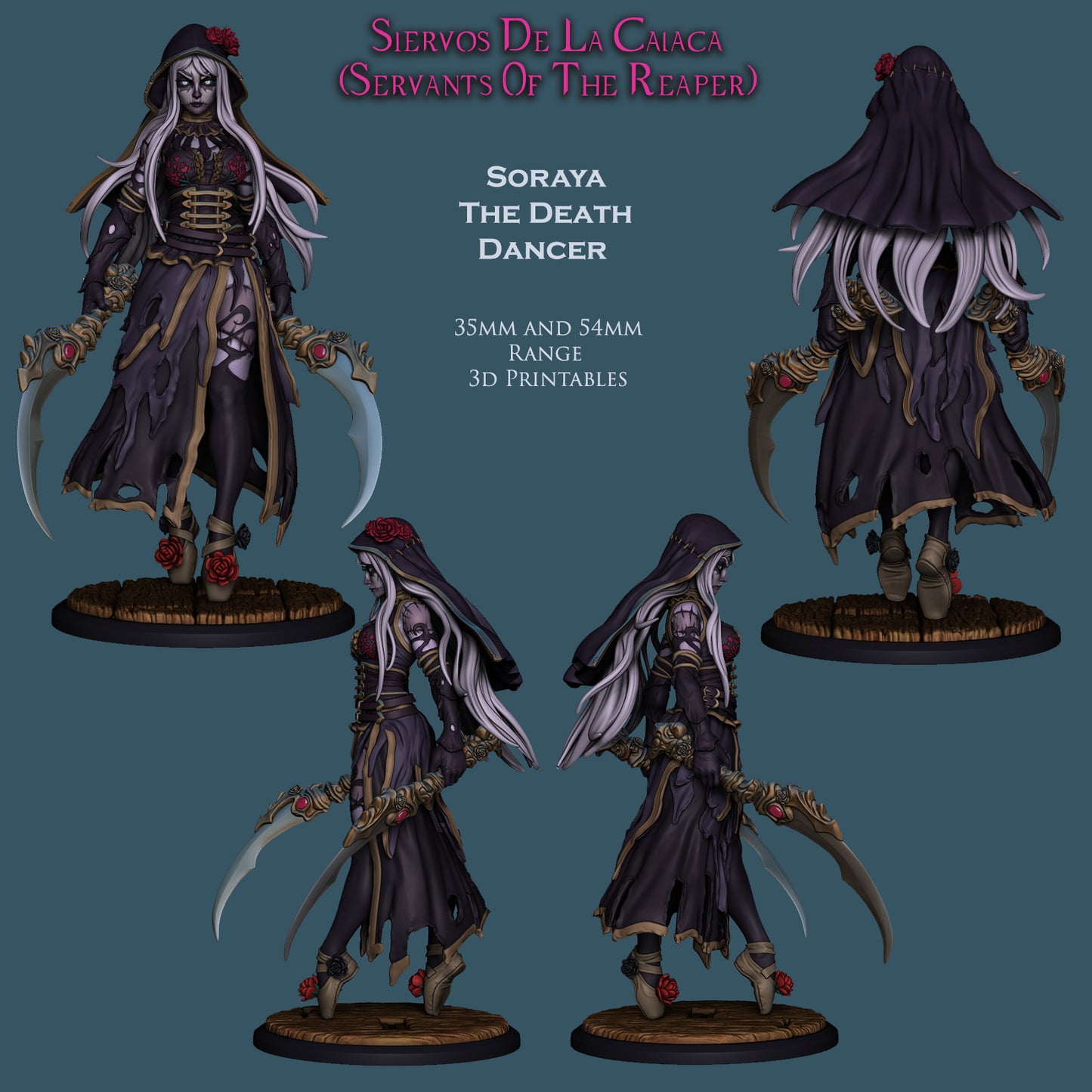 4269 Soraya - Death Dancer  - STL 3D Print Files