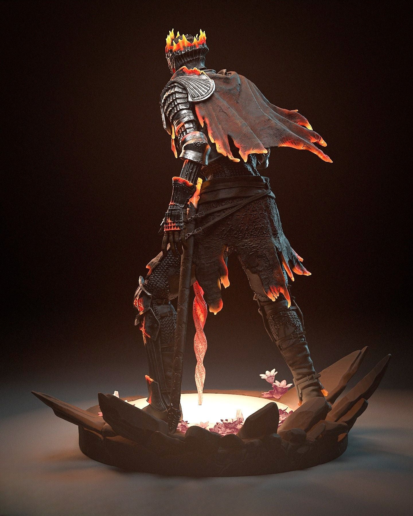 3945 Soul of Cinder - Dark Souls - STL 3D Print Files