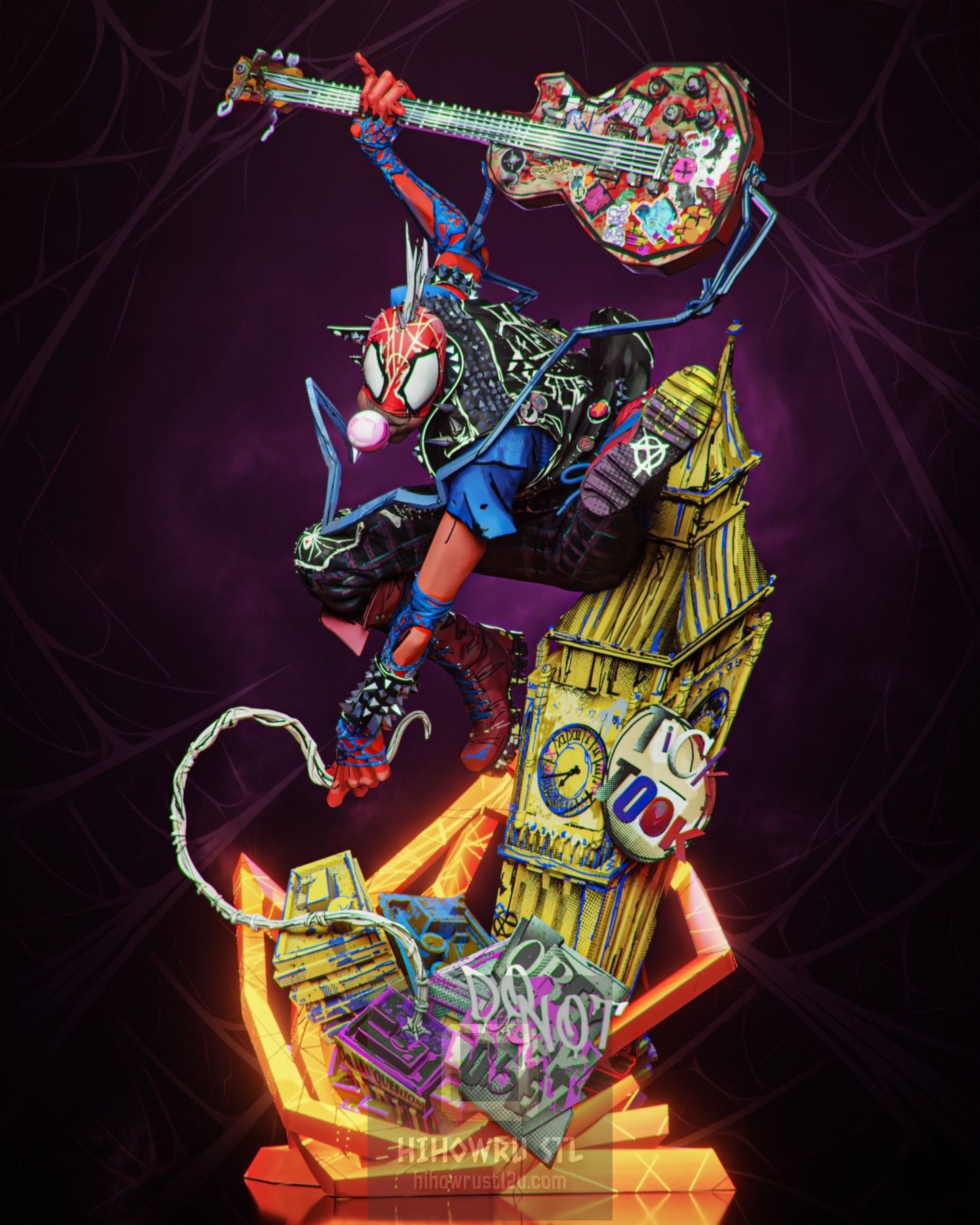 5040 Spider-Punk - Hobart Brown - STL 3D Print Files