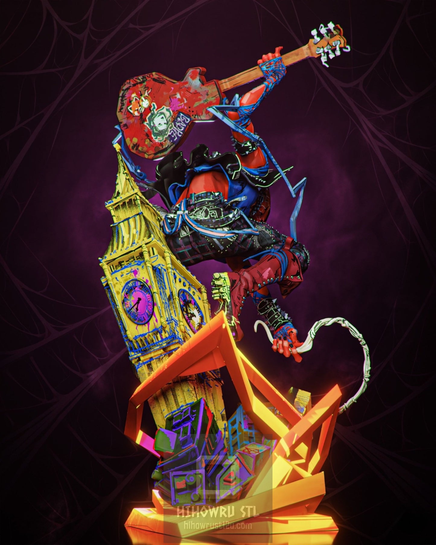 5040 Spider-Punk - Hobart Brown - STL 3D Print Files