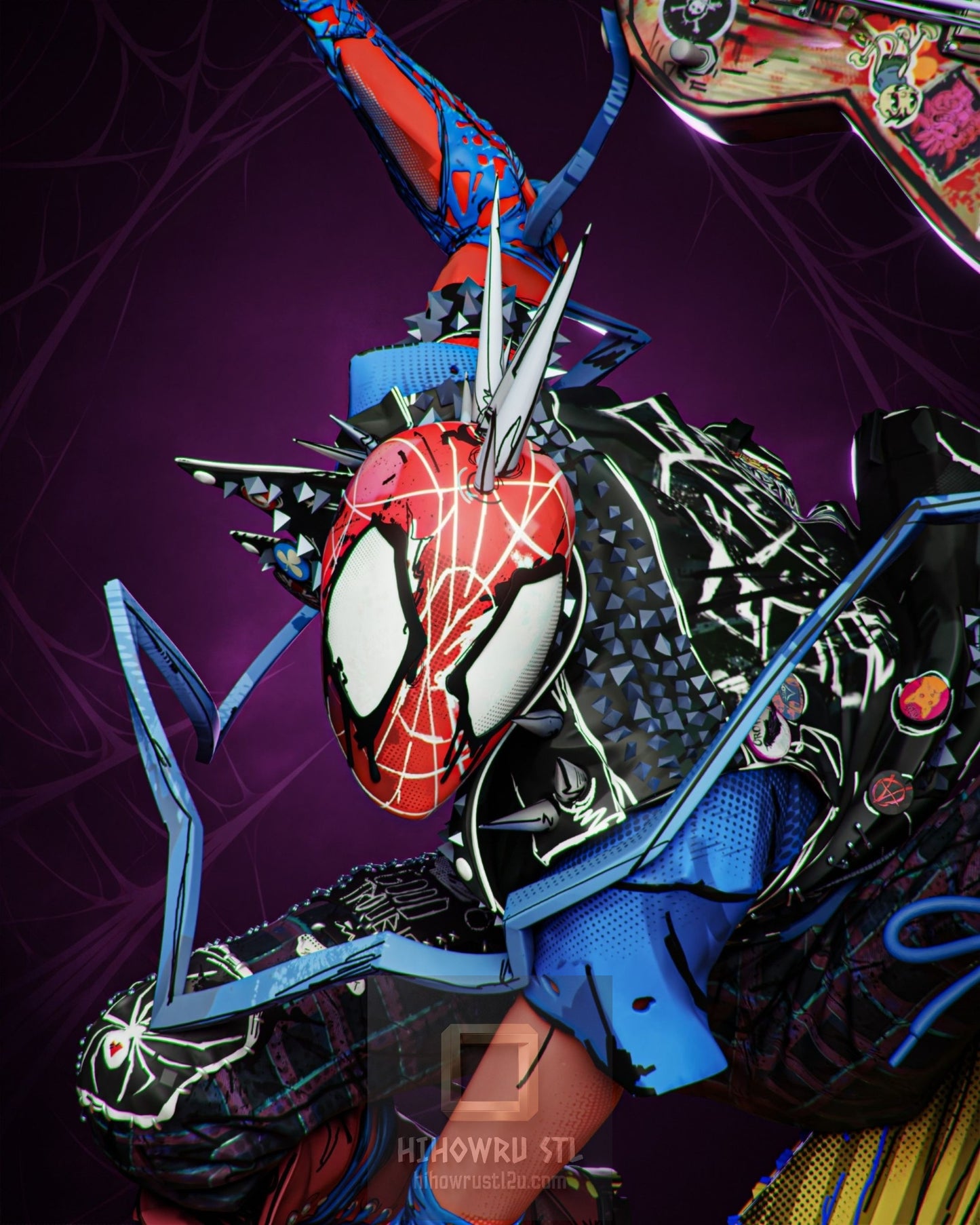 5040 Spider-Punk - Hobart Brown - STL 3D Print Files