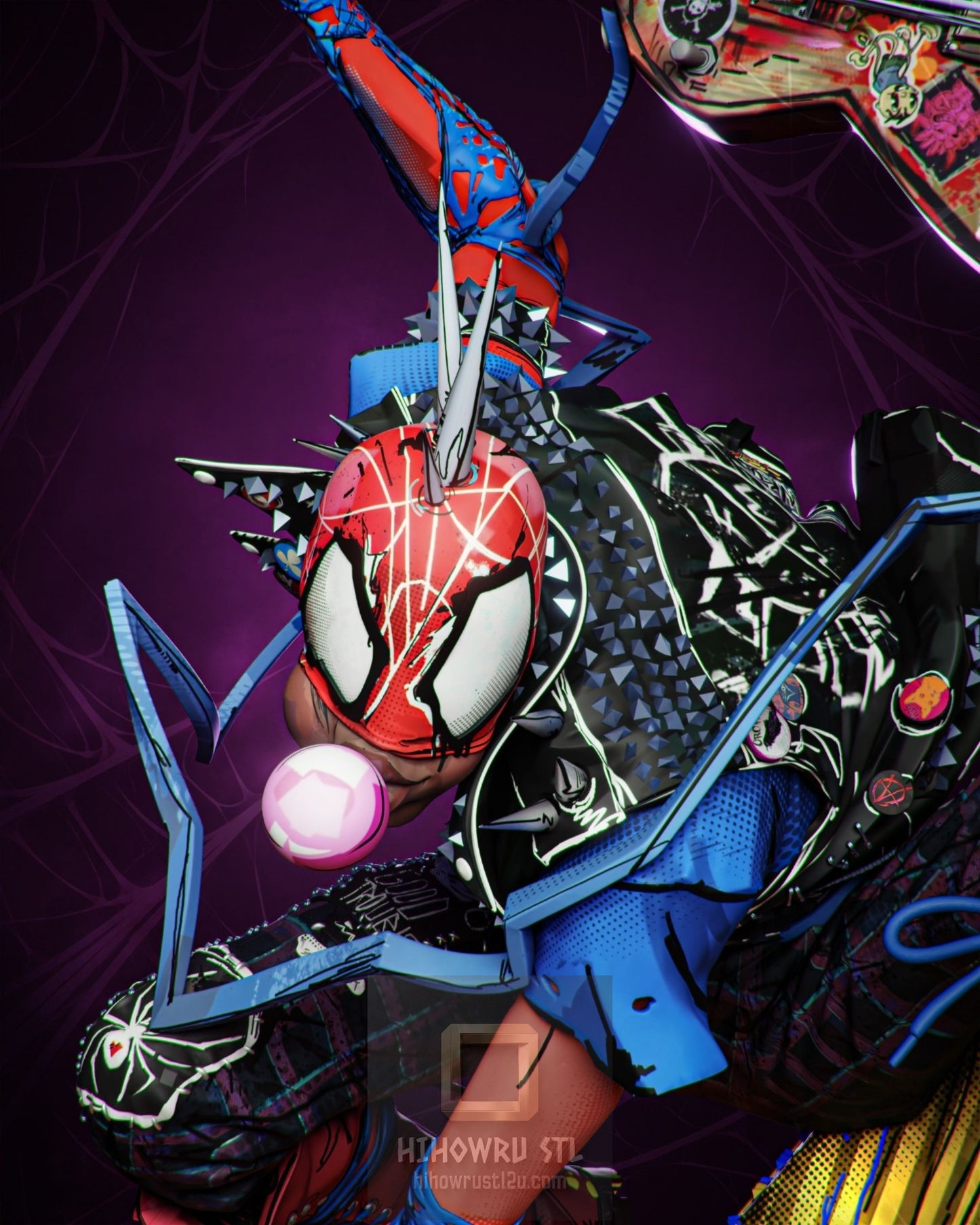 5040 Spider-Punk - Hobart Brown - STL 3D Print Files