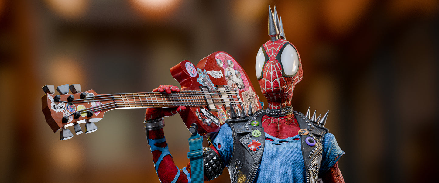 2945 Spider-Punk - Hobie Brown - STL 3D Print Files