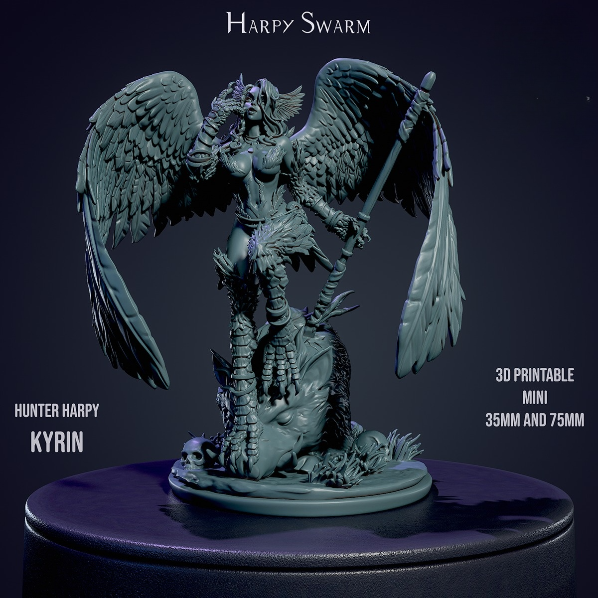 2875 Hunter Harpy NSFW - STL 3D Print Files