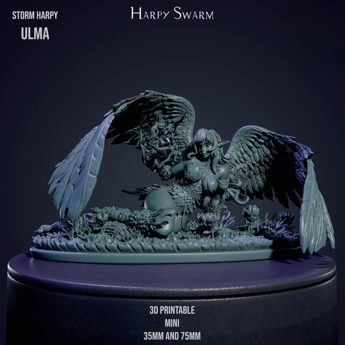 2874 Storm Harpy NSFW - STL 3D Print Files