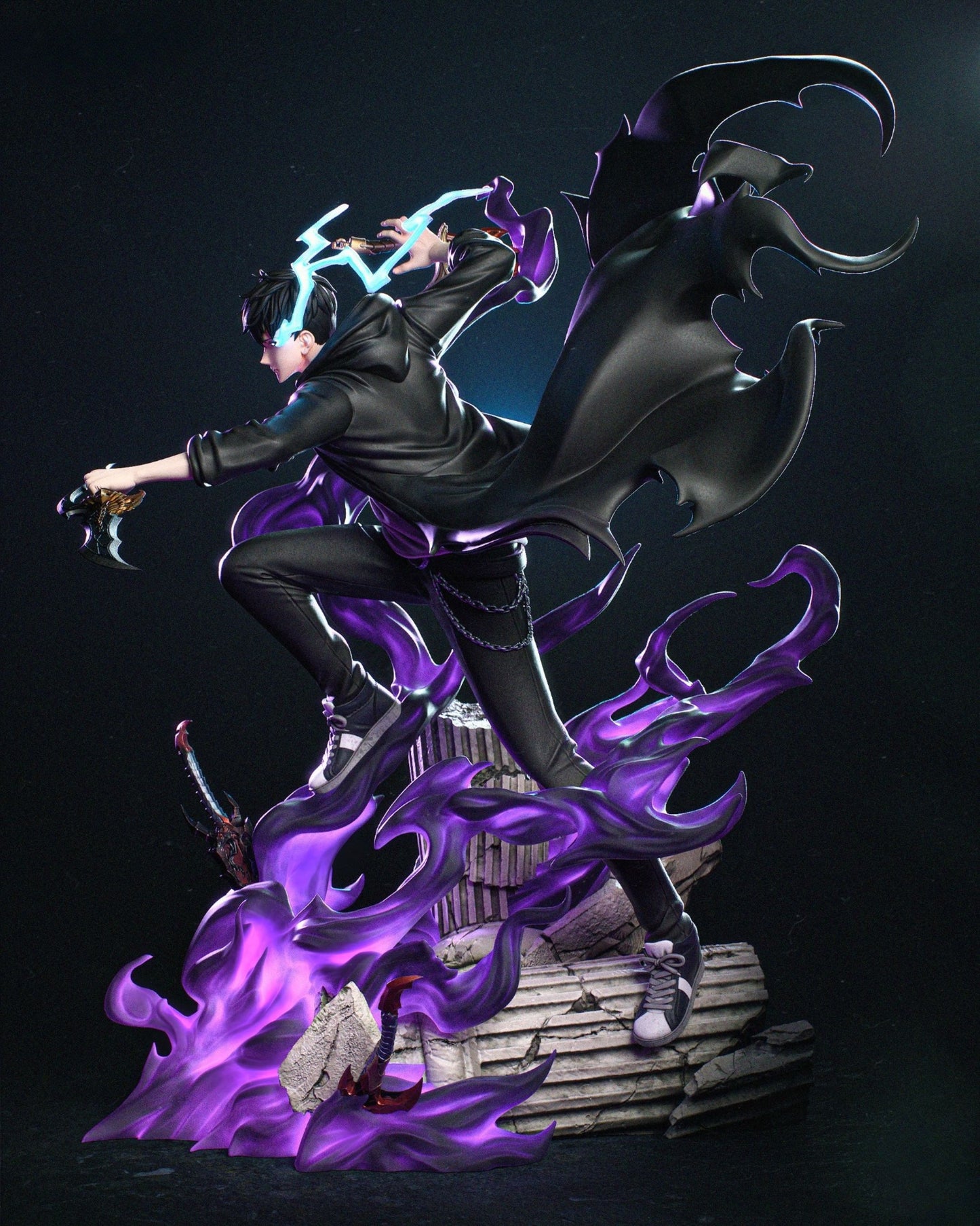 4002 Sung Jinwoo - Solo Leveling - STL 3D Print Files