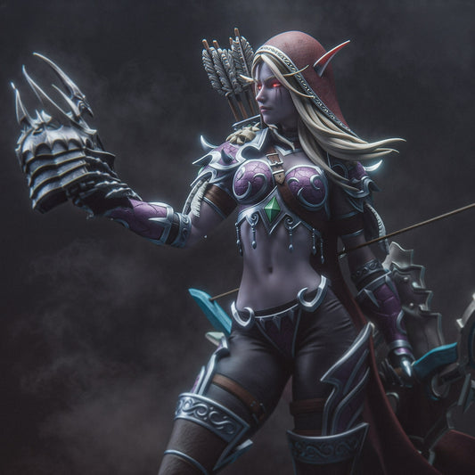 3152 Sylvanas Windrunner - World of Warcraft - STL 3D Print Files