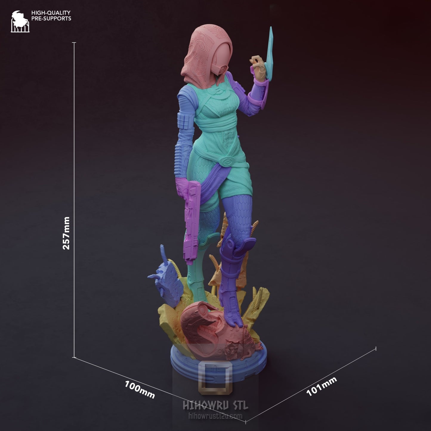 4997 Tali'Zorah nar Rayya - Mass Effect - STL 3D Print Files