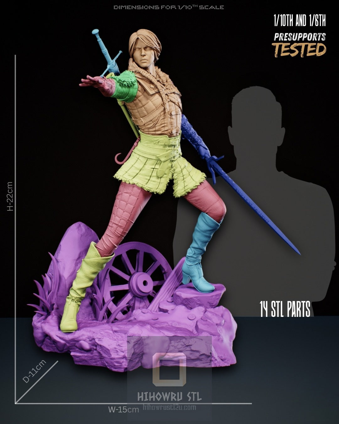 4359 CIRI - The Witcher IV - STL 3D Print Files