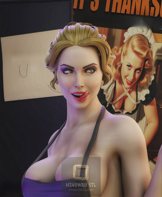 5055 Sexy Maid - STL 3D Print Files