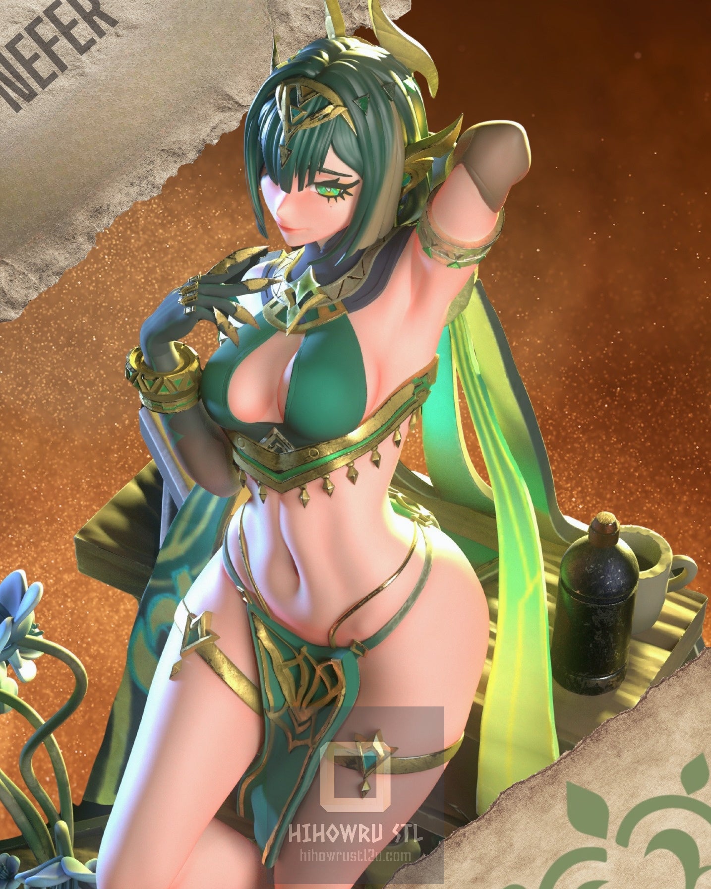 4640 Nefer - Genshin Impact - STL 3D Print Files