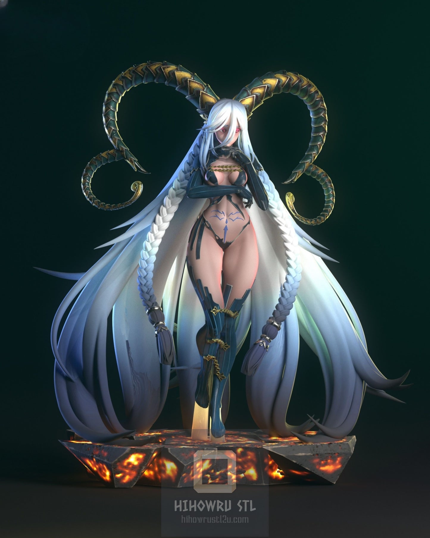 4799 Tiamat - Fate/Grand Order - STL 3D Print Files