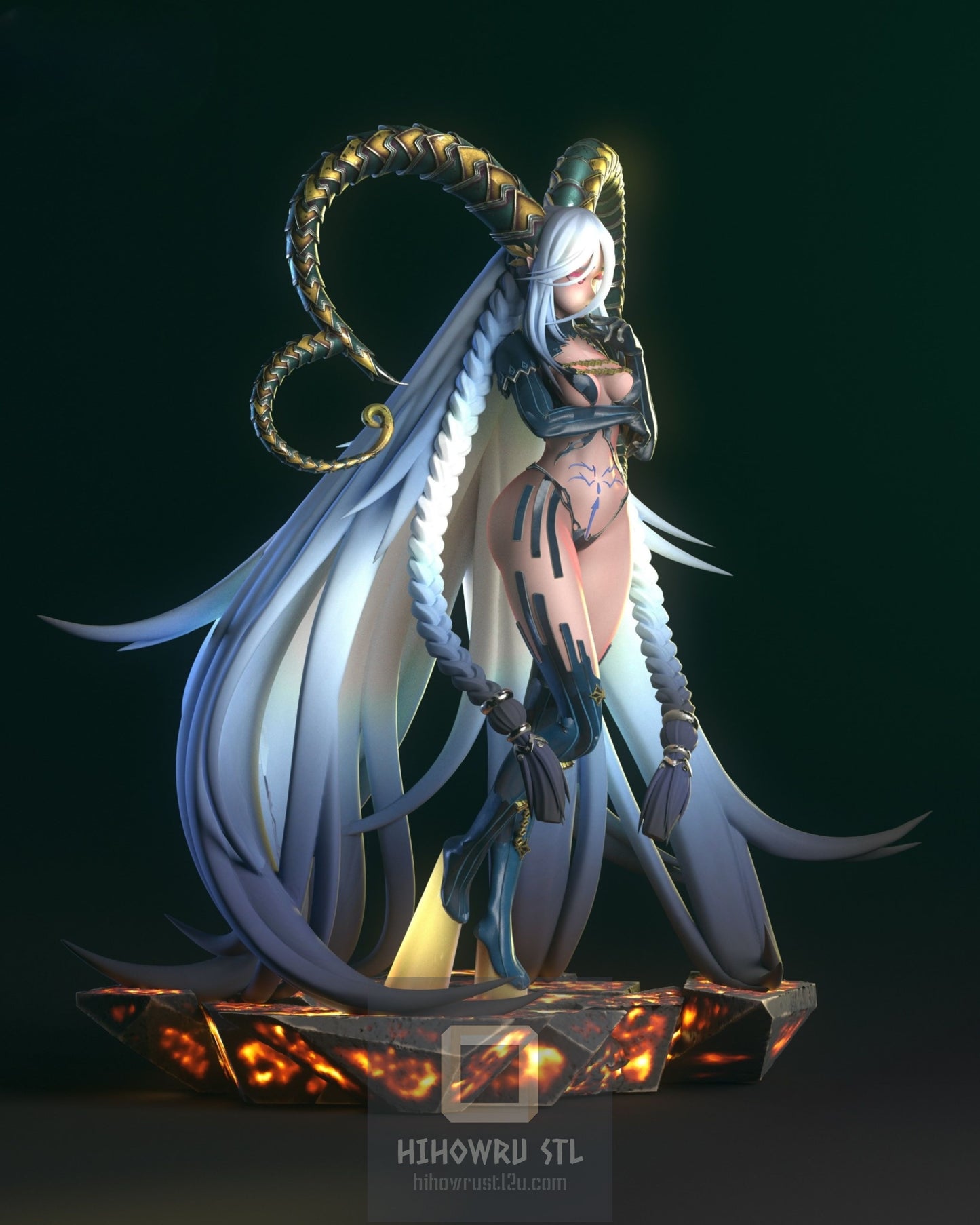 4799 Tiamat - Fate/Grand Order - STL 3D Print Files