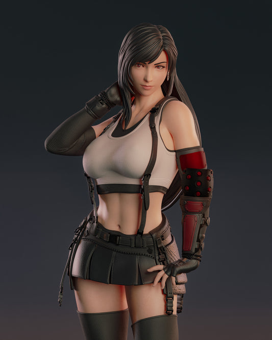 2056 Tifa Lockhart - Final Fantasy - STL 3D Print Files