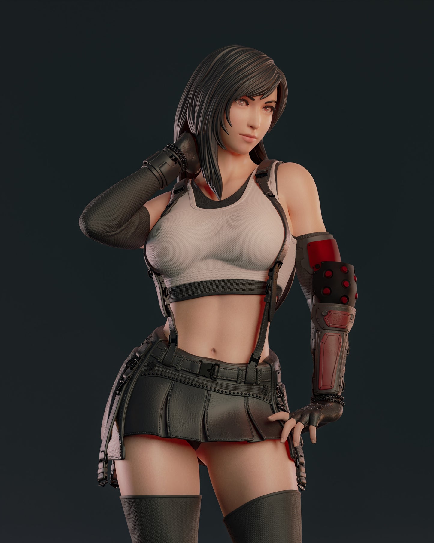 2056 Tifa Lockhart - Final Fantasy - STL 3D Print Files