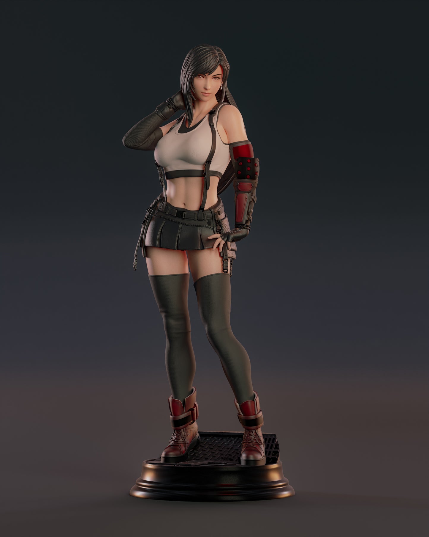 2056 Tifa Lockhart - Final Fantasy - STL 3D Print Files