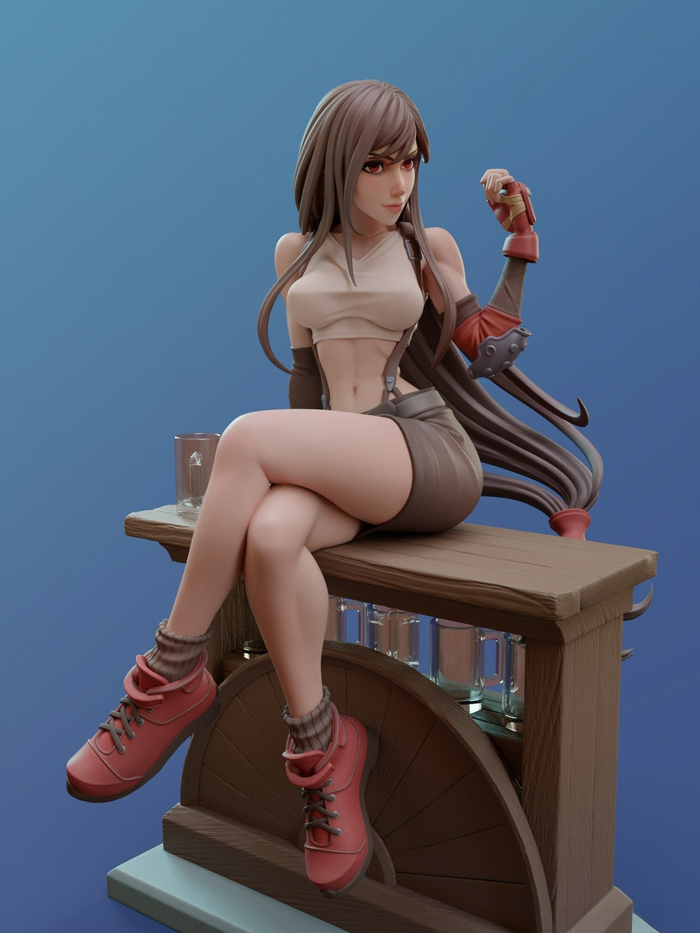 3136 Tifa Lockhart NSFW - Final Fantasy - STL 3D Print Files