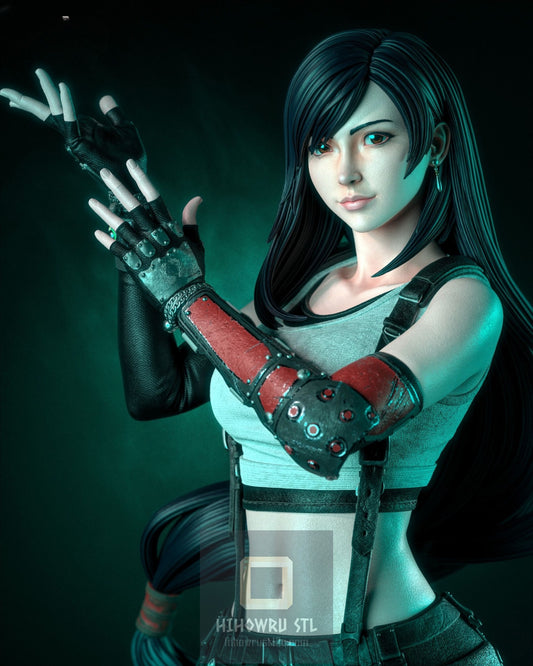 4493 Tifa Lockhart - Final Fantasy - STL 3D Print Files