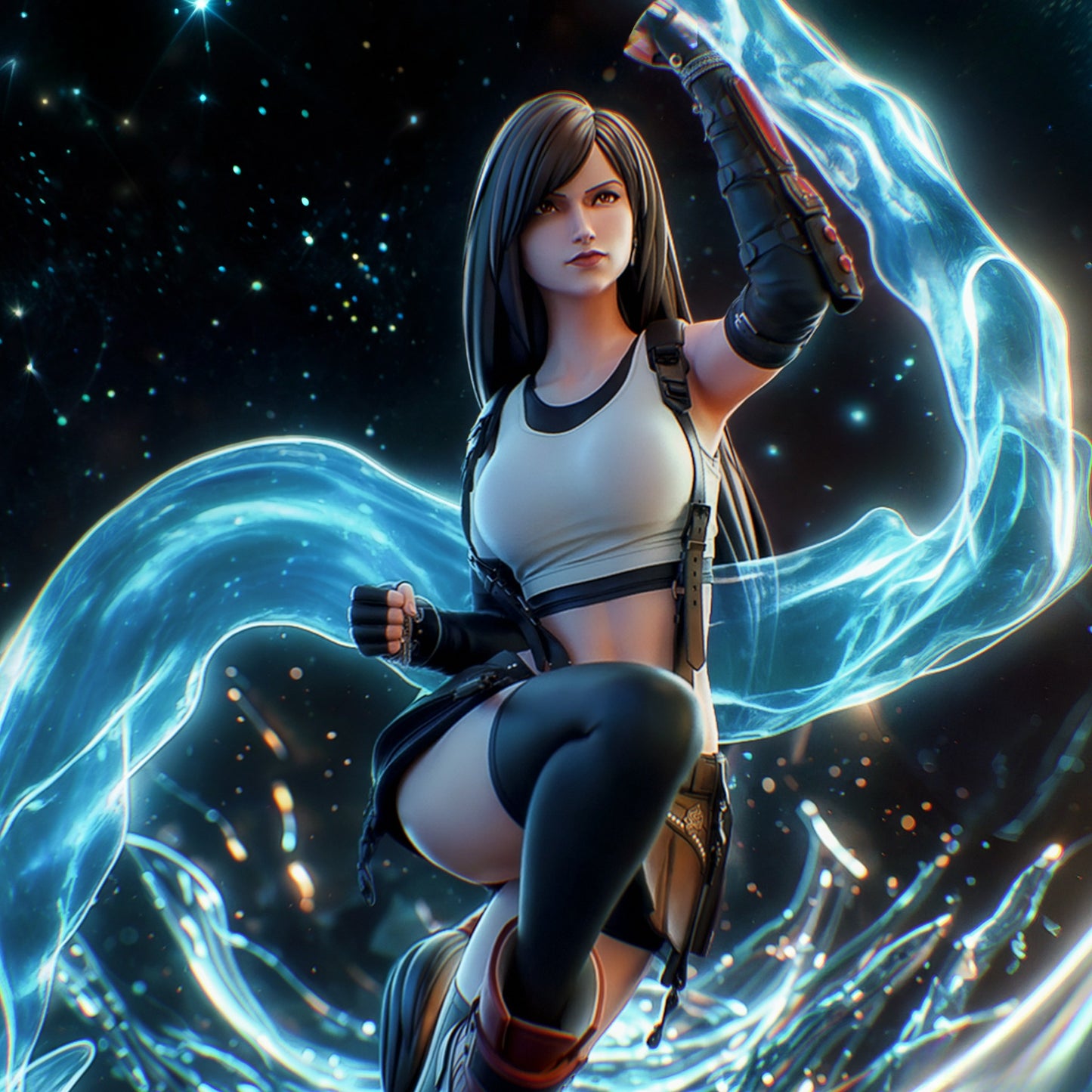 3578 Tifa Lockhart - Final Fantasy - STL 3D Print Files