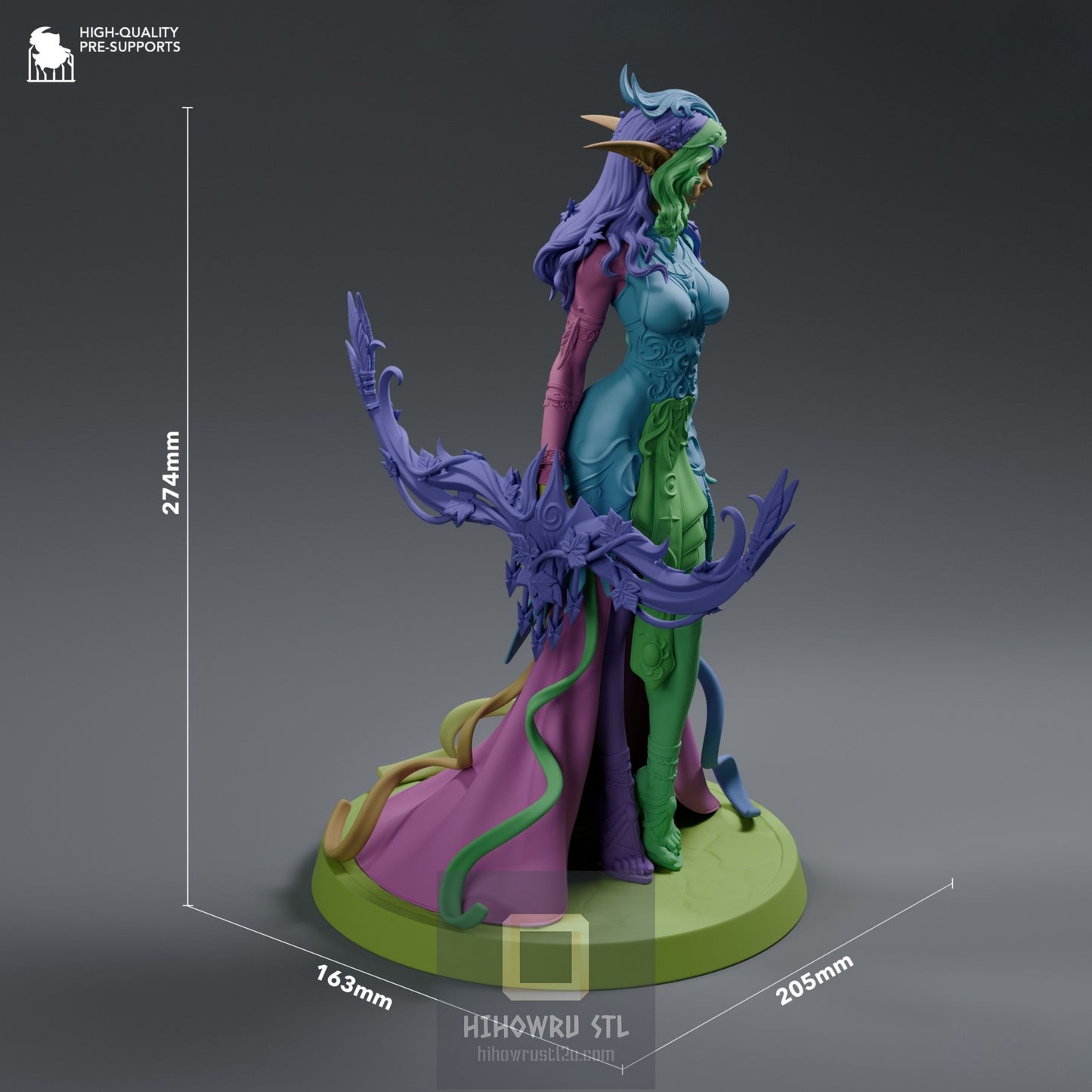 4435 Tyrande Whisperwind - WORLD OF WARCRAFT - STL 3D Print Files