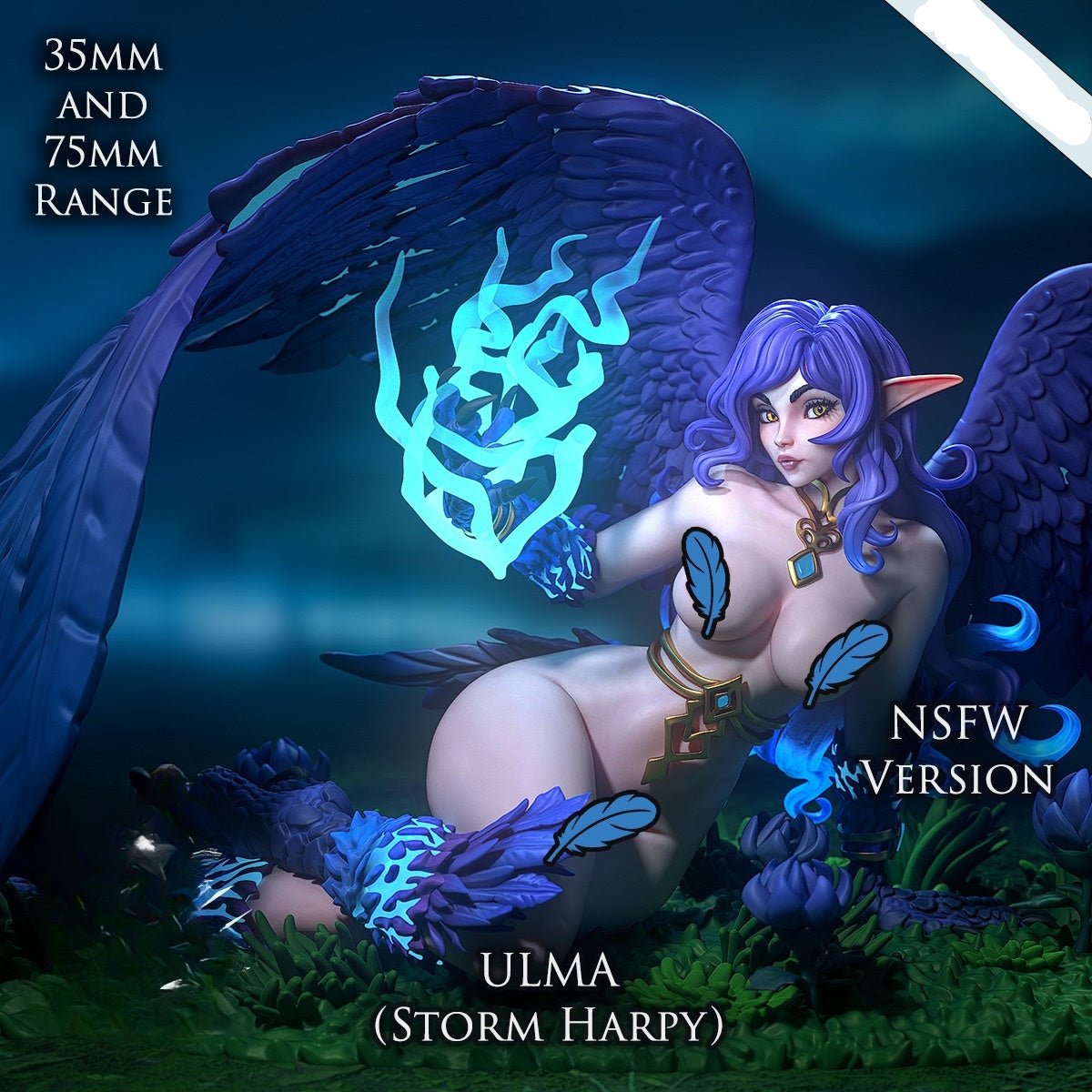 2874 Storm Harpy NSFW - STL 3D Print Files