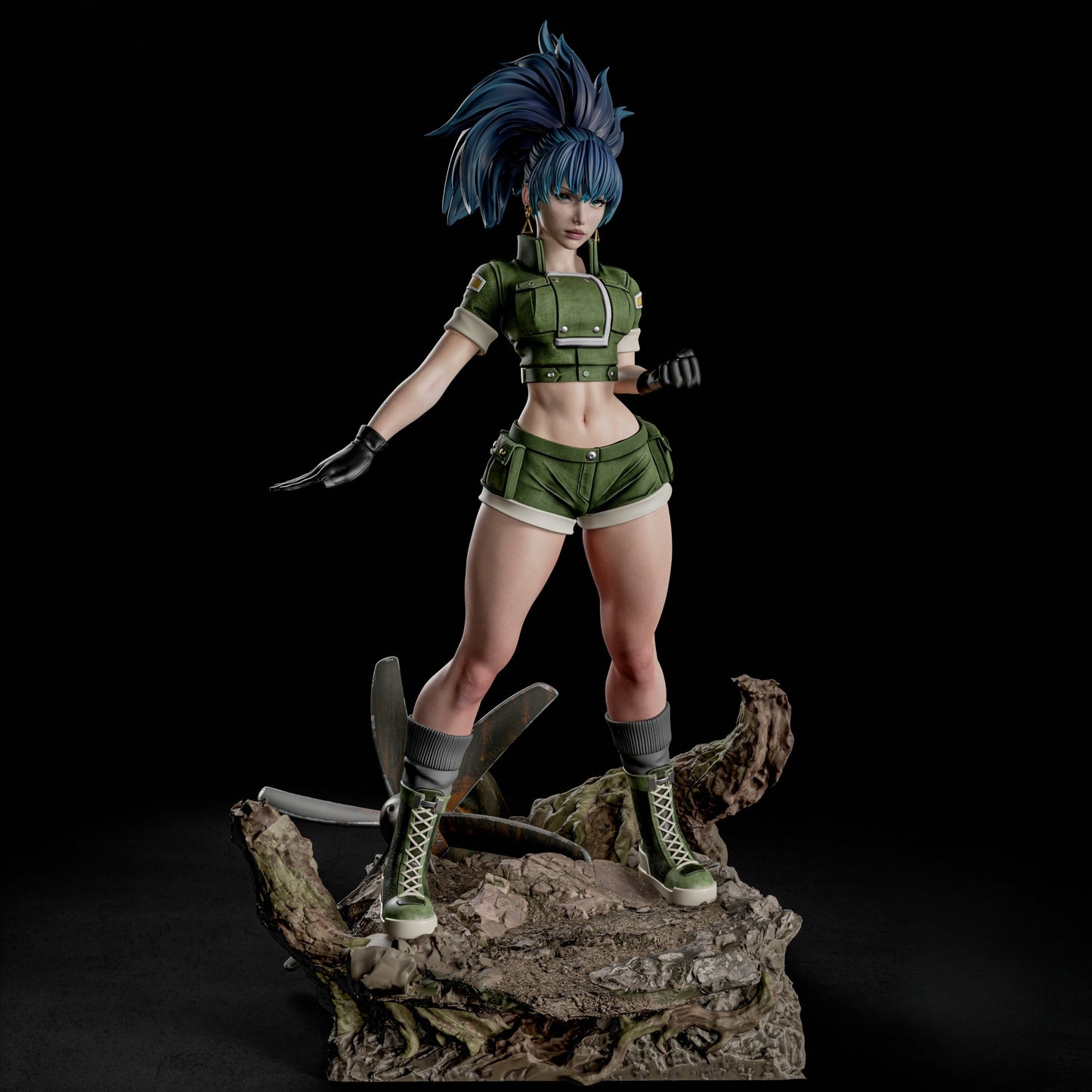 3350 Leona Heidern - The King of Fighters - STL 3D Print Files