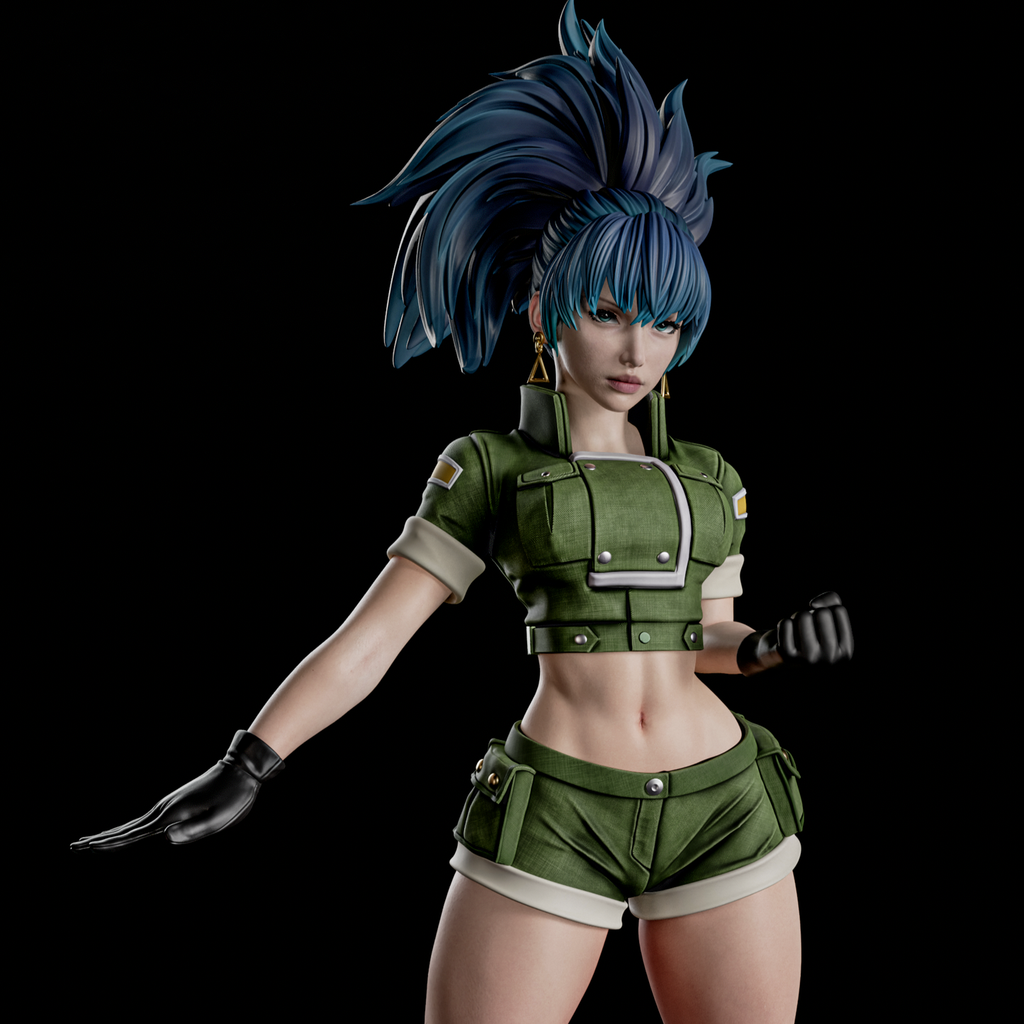 3350 Leona Heidern - The King of Fighters - STL 3D Print Files