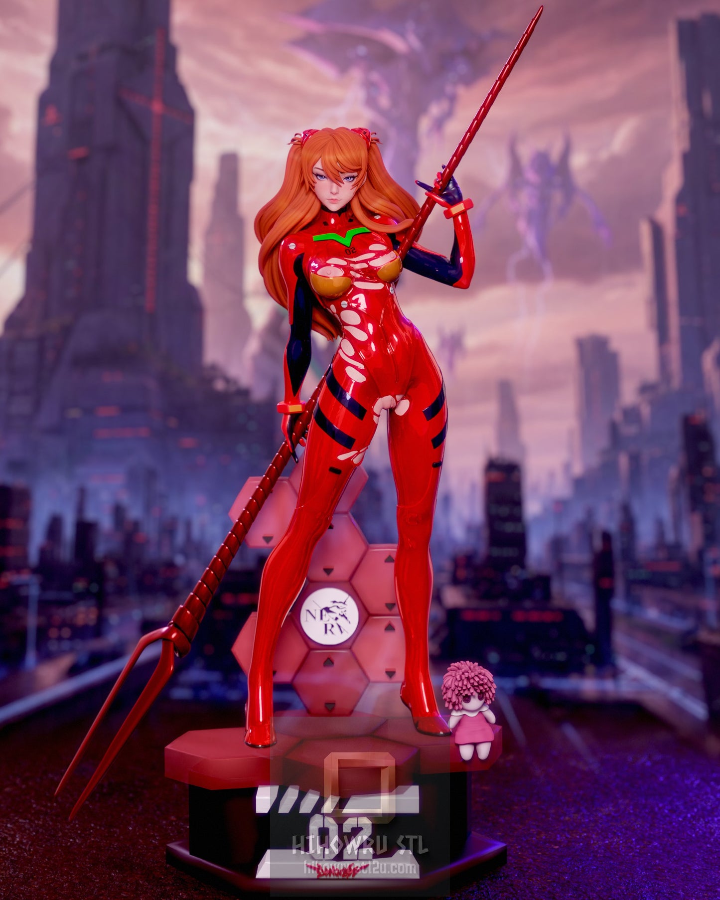 5061 Asuka Langley Soryu NSFW - Neon Genesis Evangelion - STL 3D Print Files