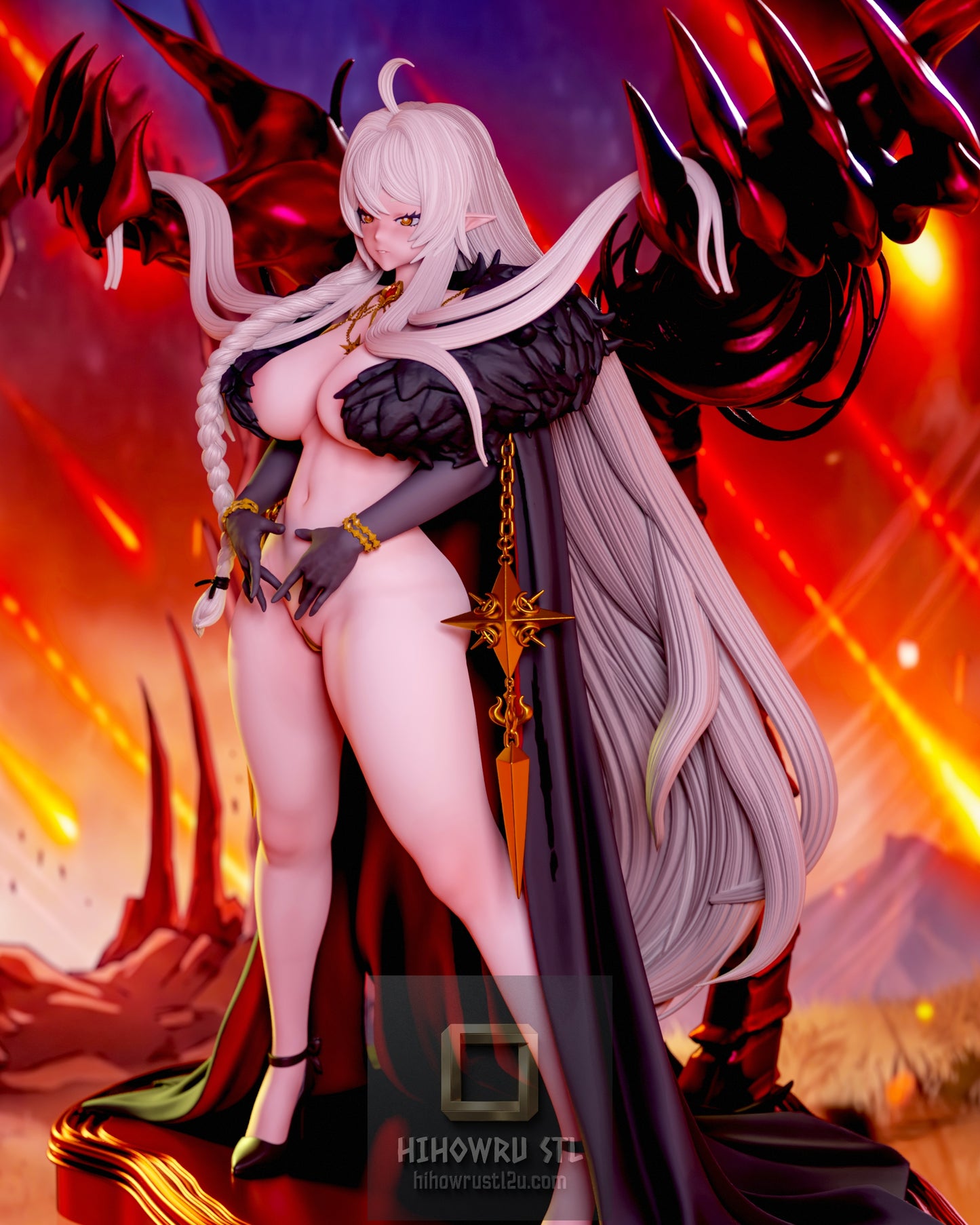 5424 Morgan Le Fay NSFW - Lost Sword - STL 3D Print Files