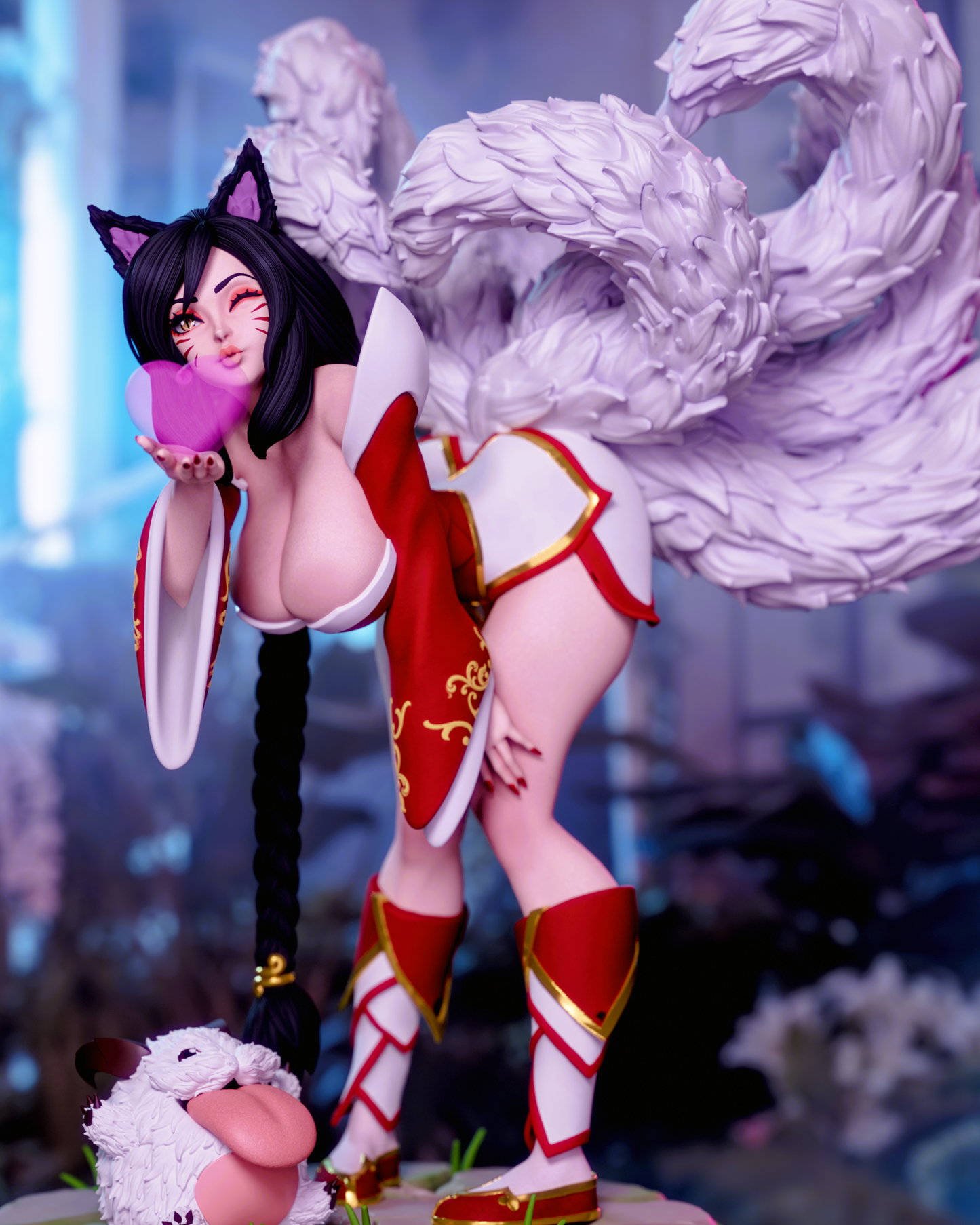 5051 Arcana Ahri NSFW - League of Legends - STL 3D Print Files