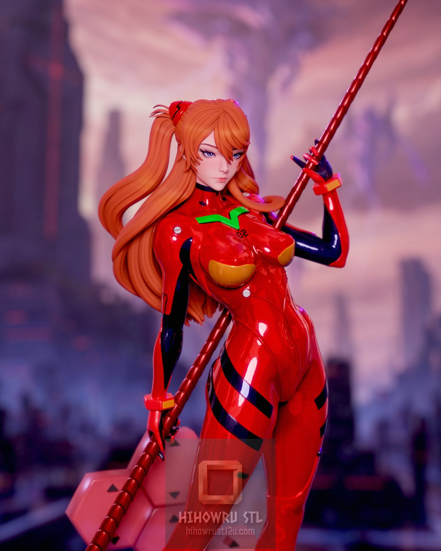 5061 Asuka Langley Soryu NSFW - Neon Genesis Evangelion - STL 3D Print Files