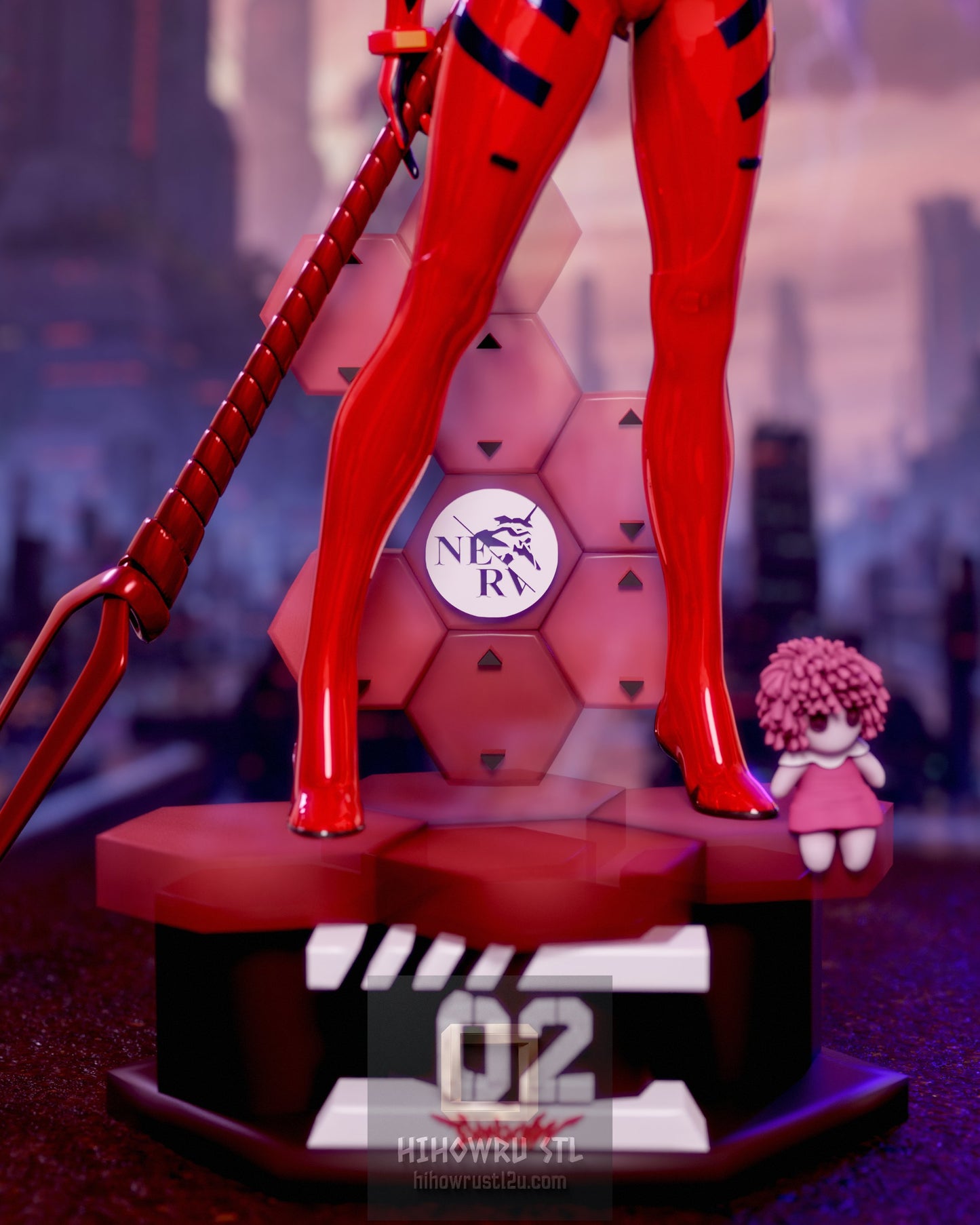 5061 Asuka Langley Soryu NSFW - Neon Genesis Evangelion - STL 3D Print Files