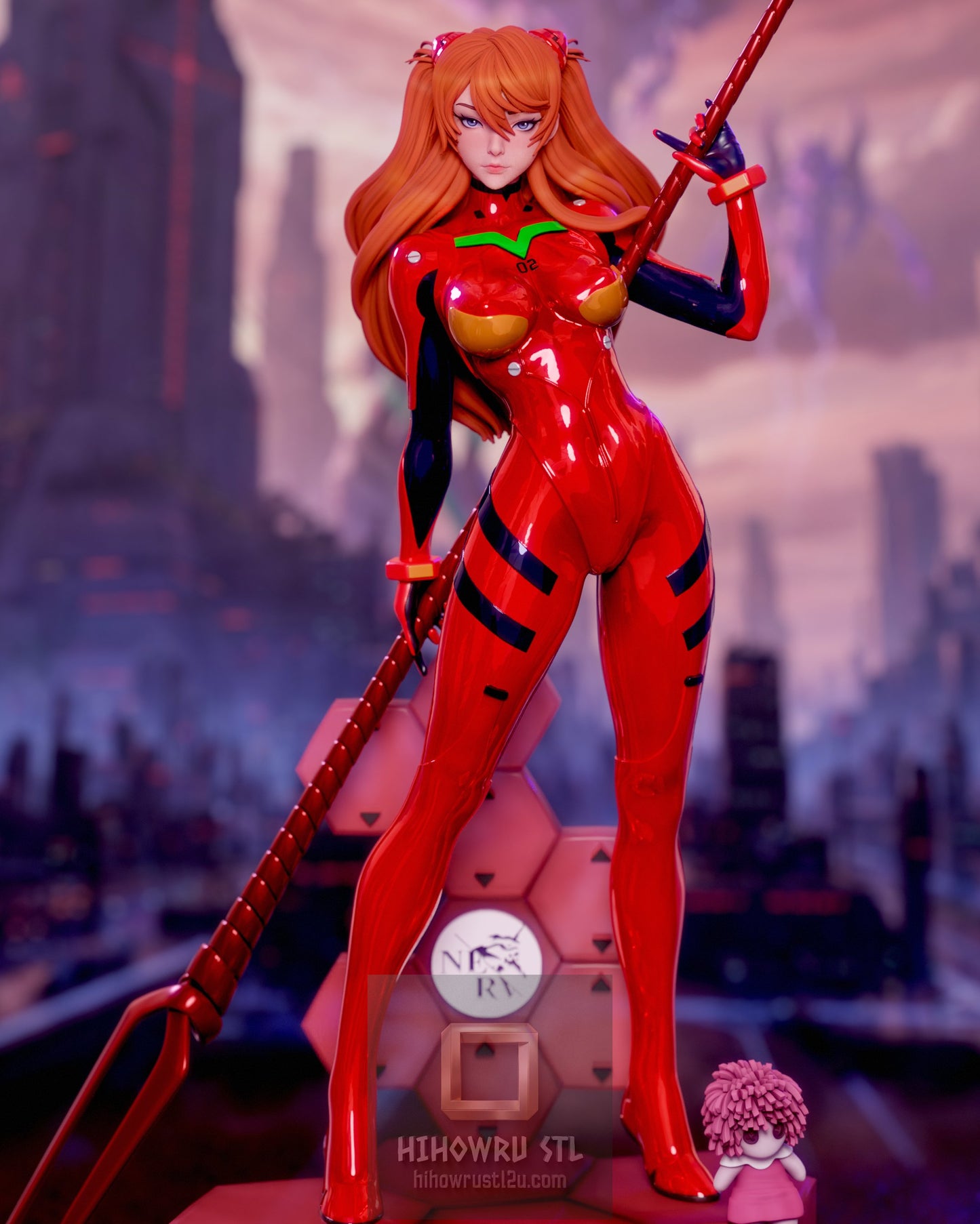5061 Asuka Langley Soryu NSFW - Neon Genesis Evangelion - STL 3D Print Files