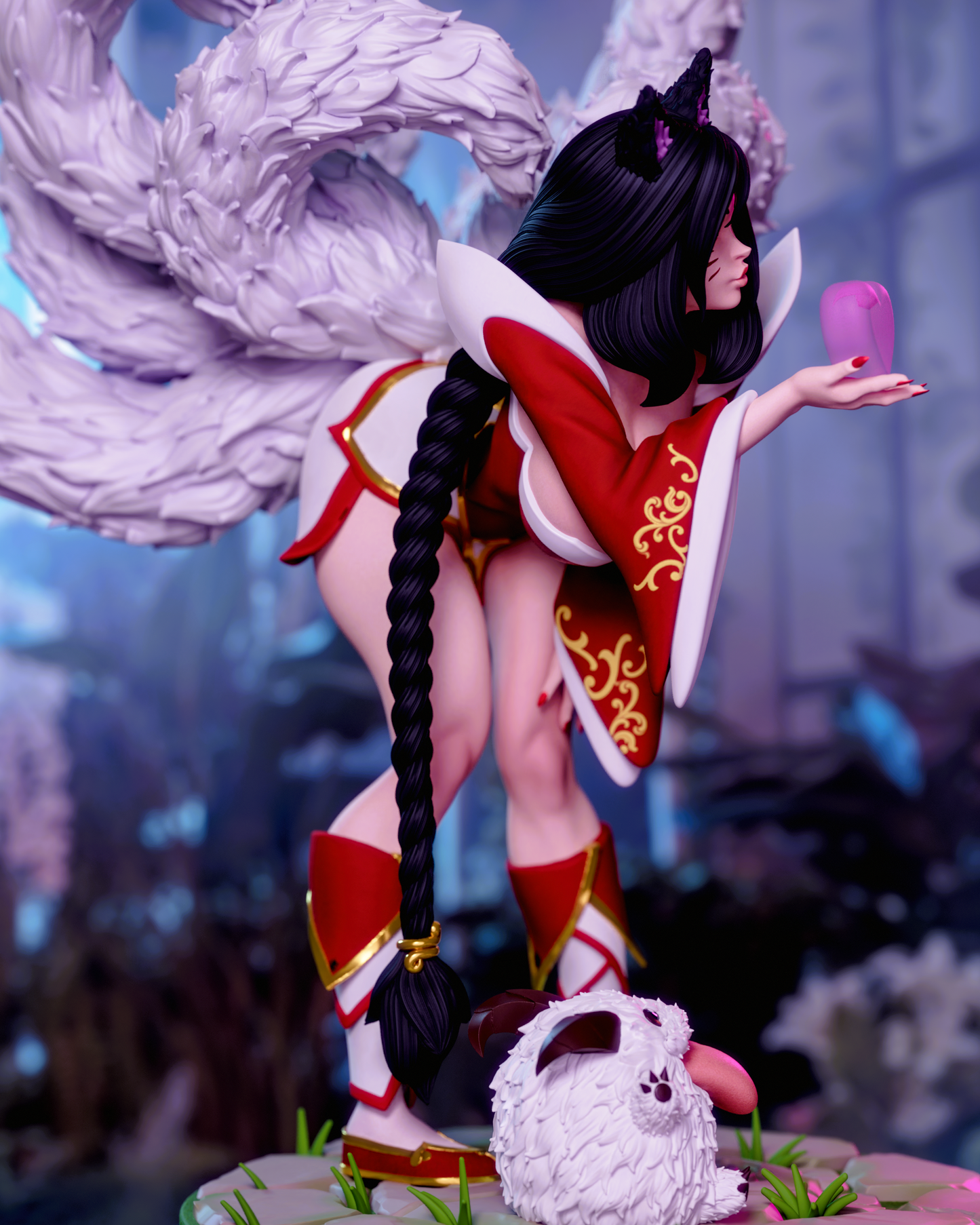 5051 Arcana Ahri NSFW - League of Legends - STL 3D Print Files