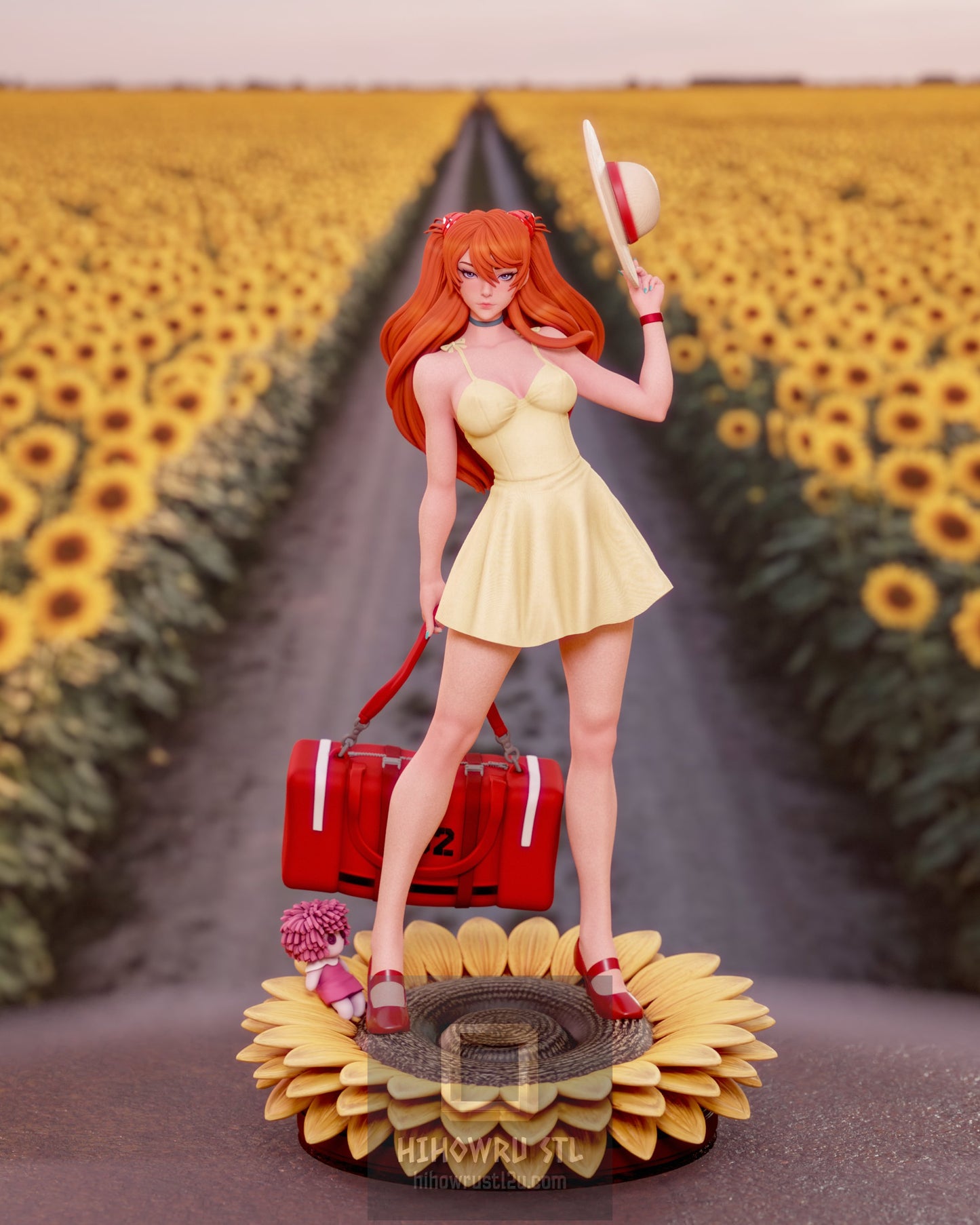 5061 Asuka Langley Soryu NSFW - Neon Genesis Evangelion - STL 3D Print Files