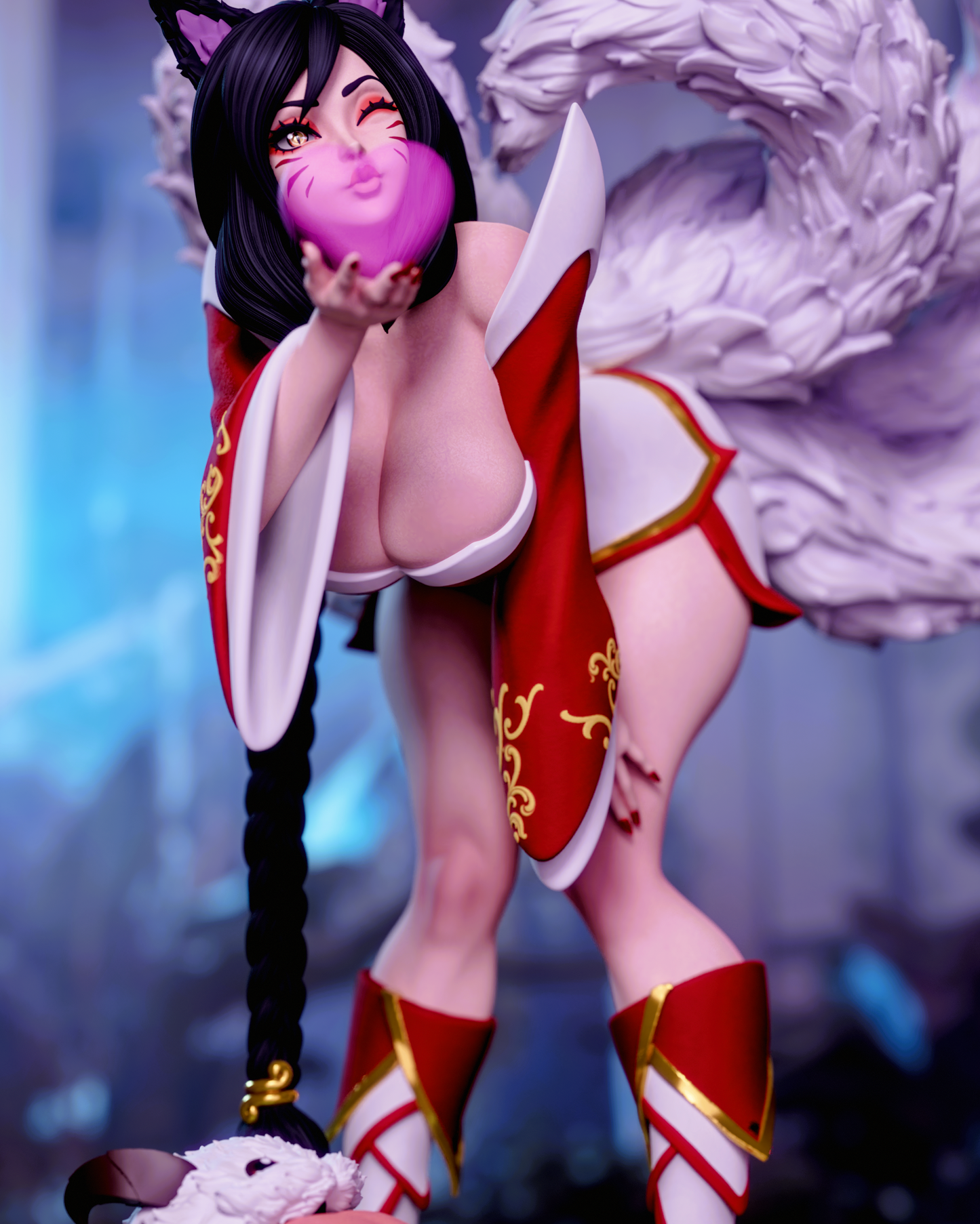5051 Arcana Ahri NSFW - League of Legends - STL 3D Print Files