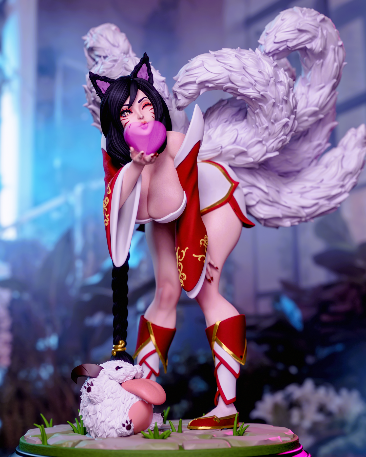 5051 Arcana Ahri NSFW - League of Legends - STL 3D Print Files