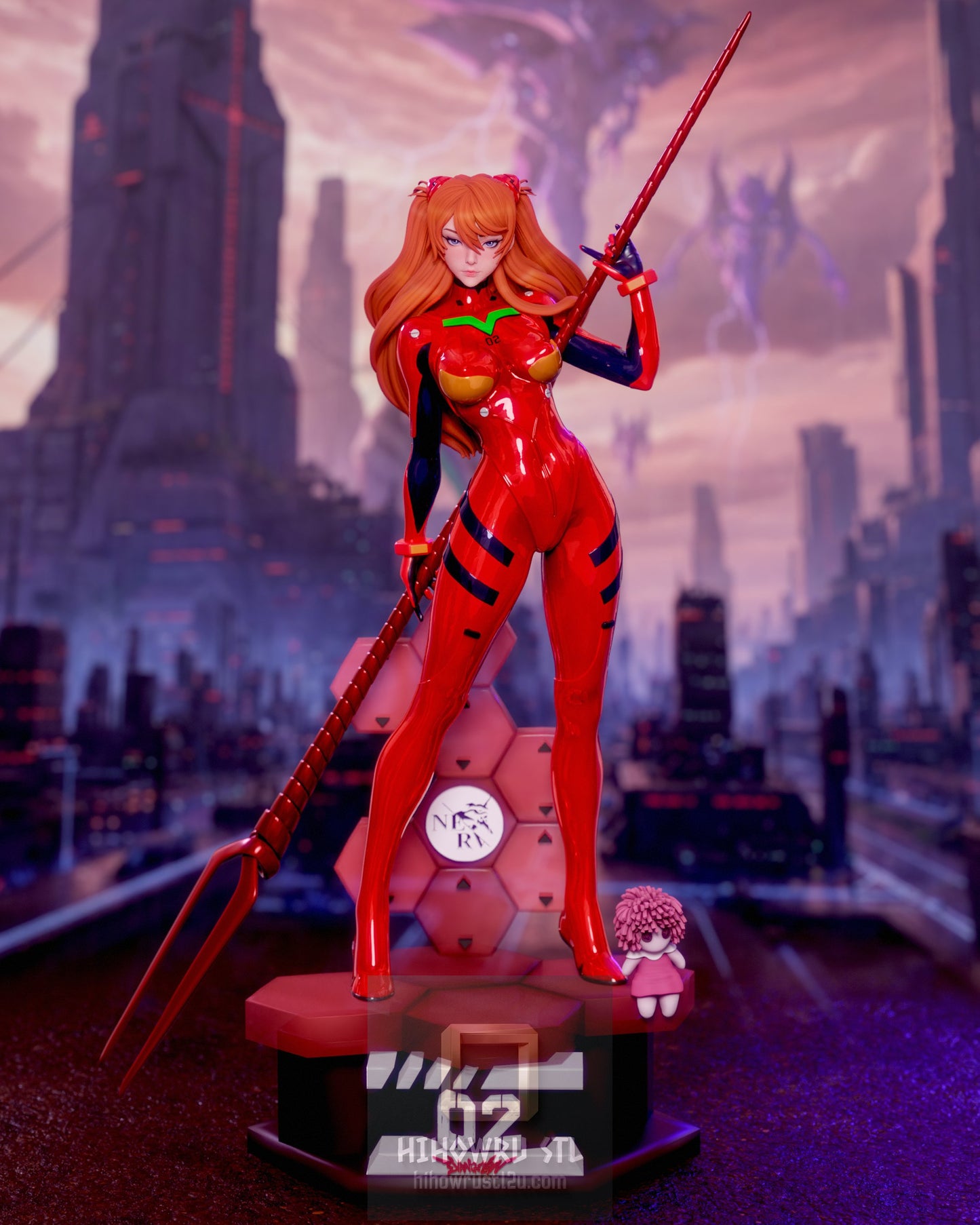 5061 Asuka Langley Soryu NSFW - Neon Genesis Evangelion - STL 3D Print Files