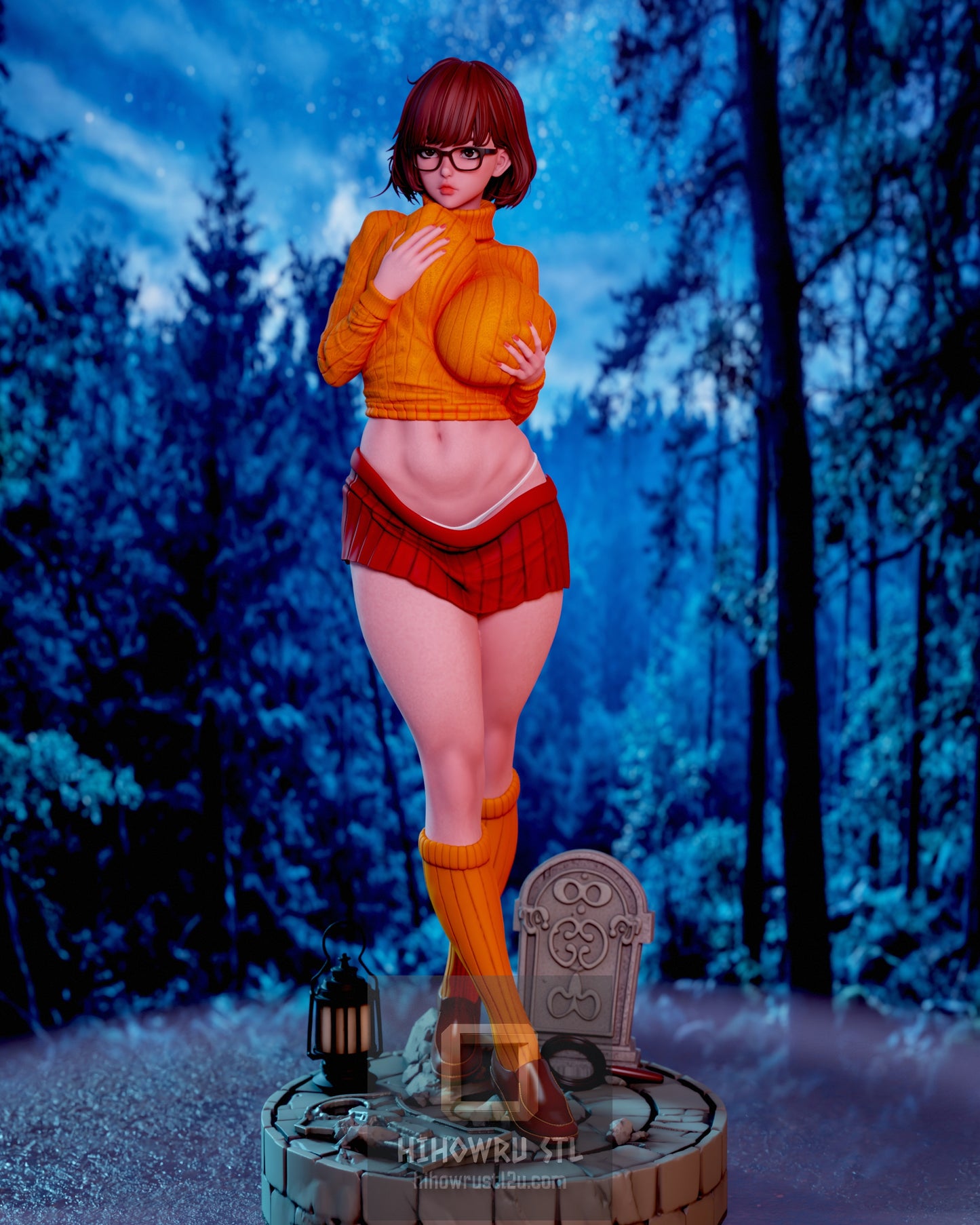 5244 Velma NSFW - Scooby Doo's - STL 3D Print Files